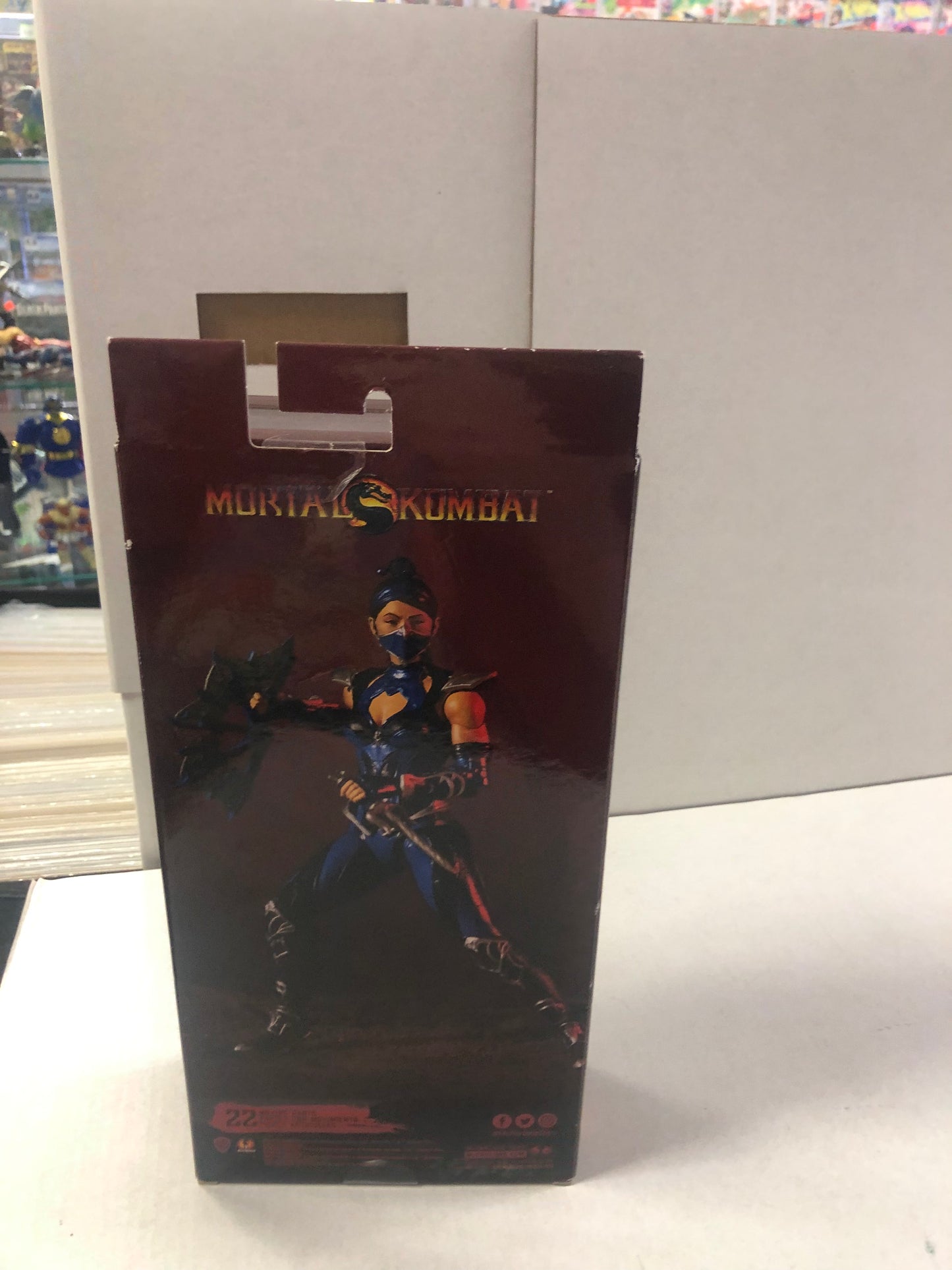 MCFARLANE TOYS MORTAL KOMBAT KITANA EDENIAN BLUE EXCELLENT CONDITION