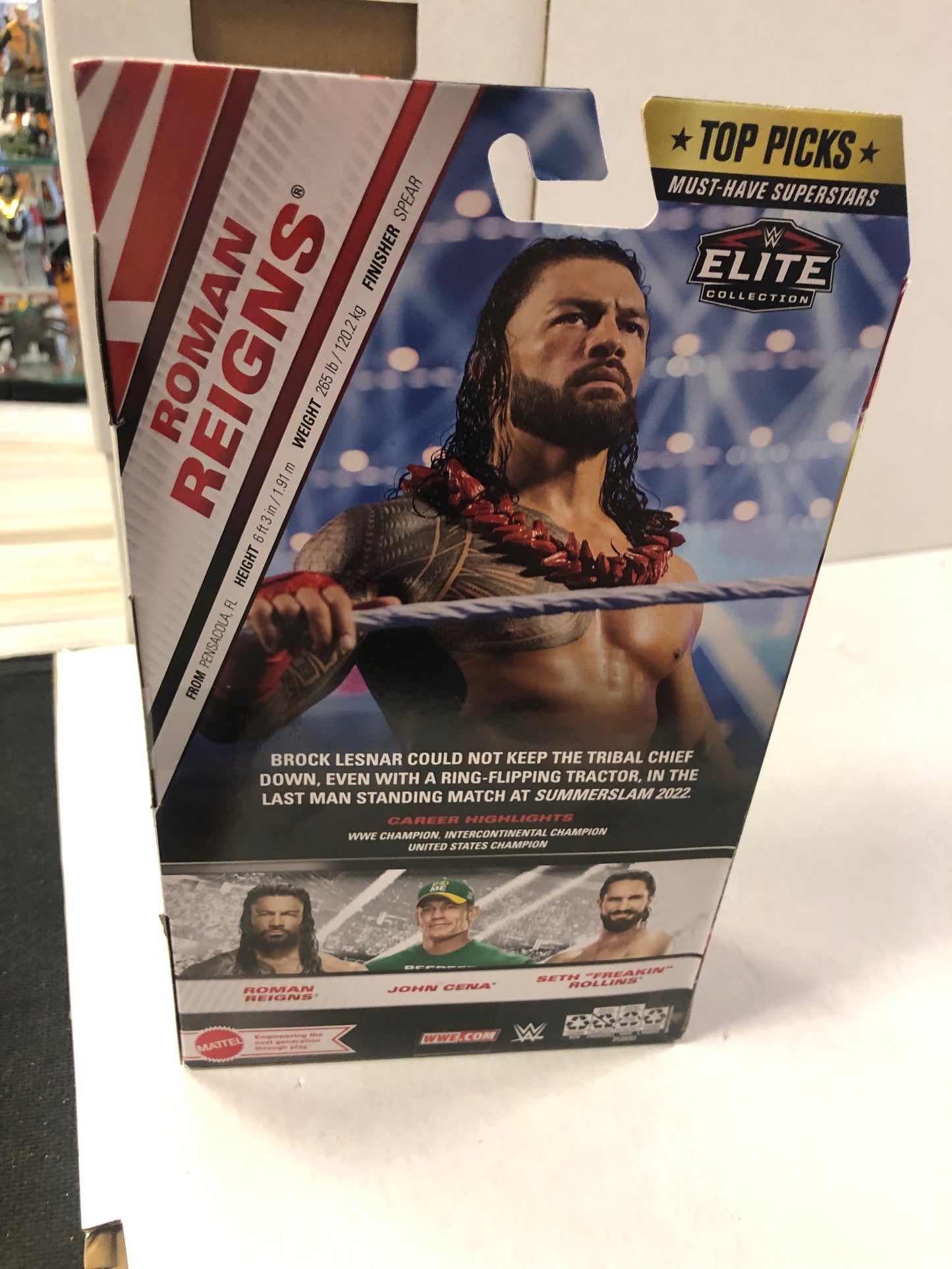 MATTEL WWE ELITE COLLECTION ROMAN REIGNS EXCELLENT CONDITION