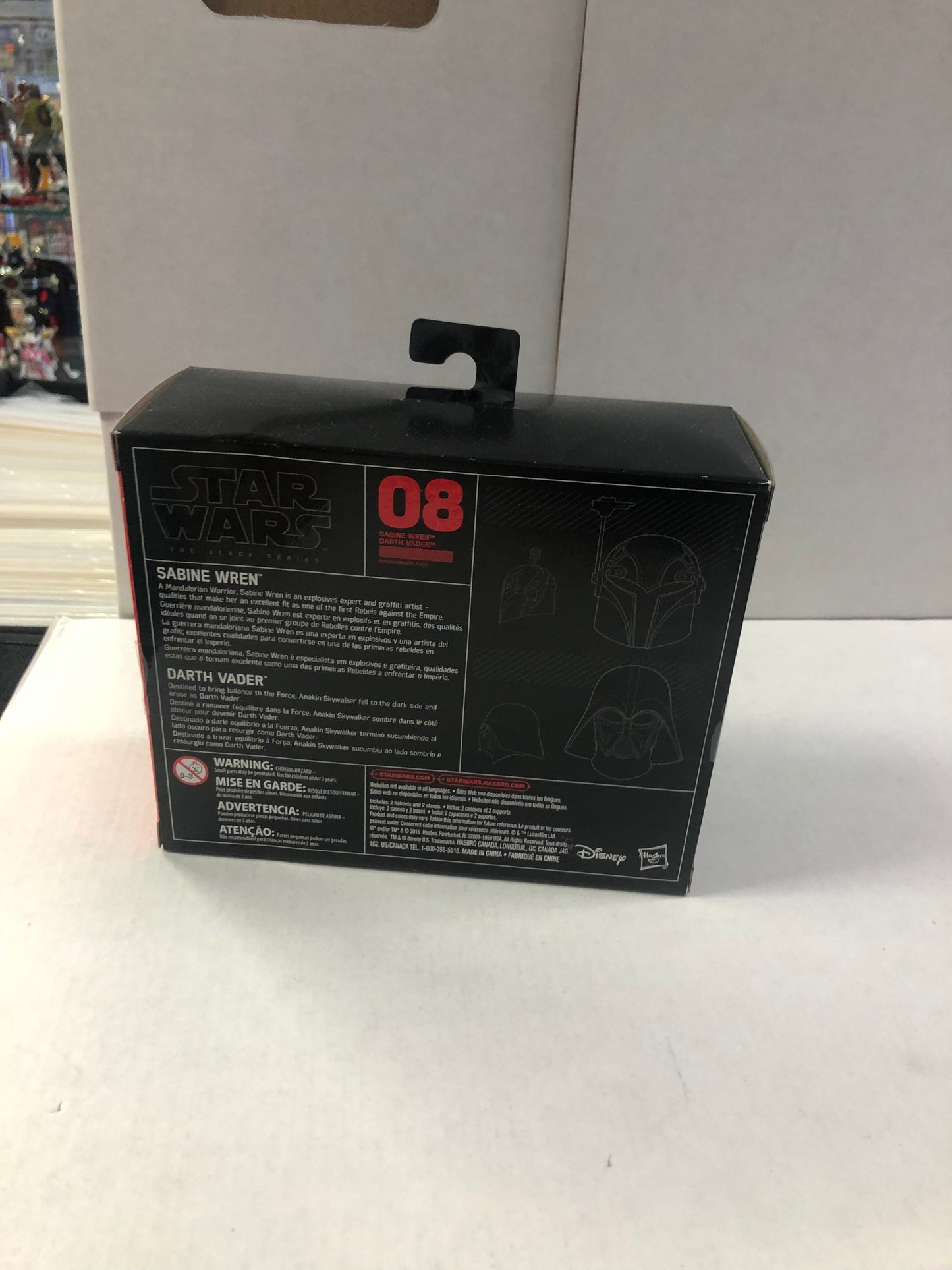 STAR WARS THE BLACK SERIES SABINE WREN/DARTH VADER HELMETS GREAT CONDITION