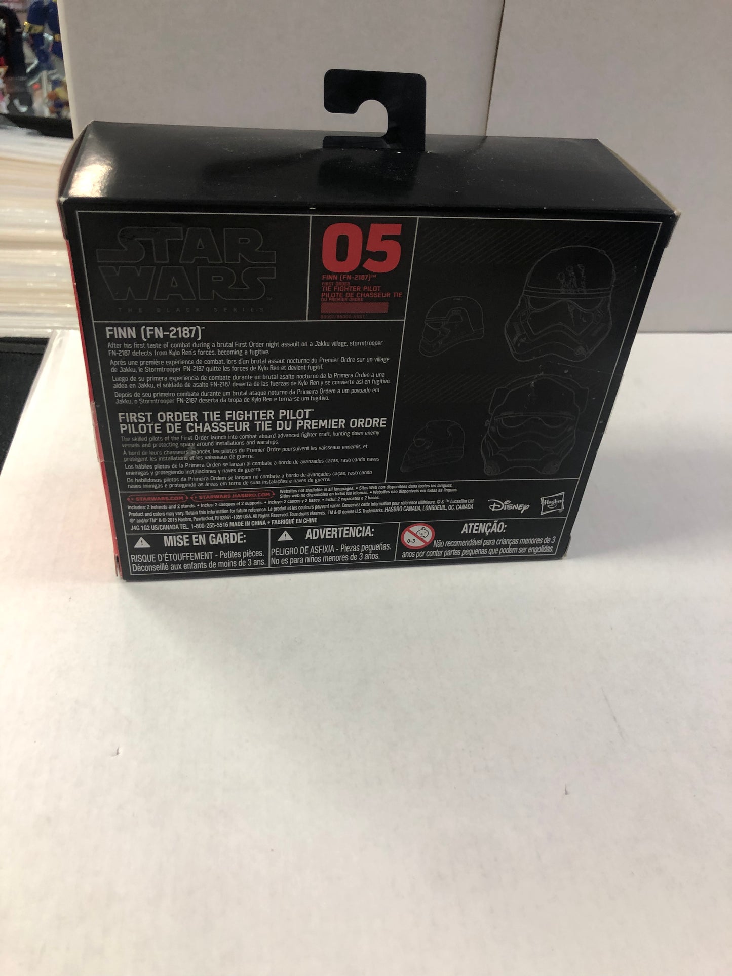 STAR WARS THE BLACK SERIES FINN FN-2187/ FIRST ORDER TIE FIGHTER PILOT HELMETS EXCELLENT CONDITION