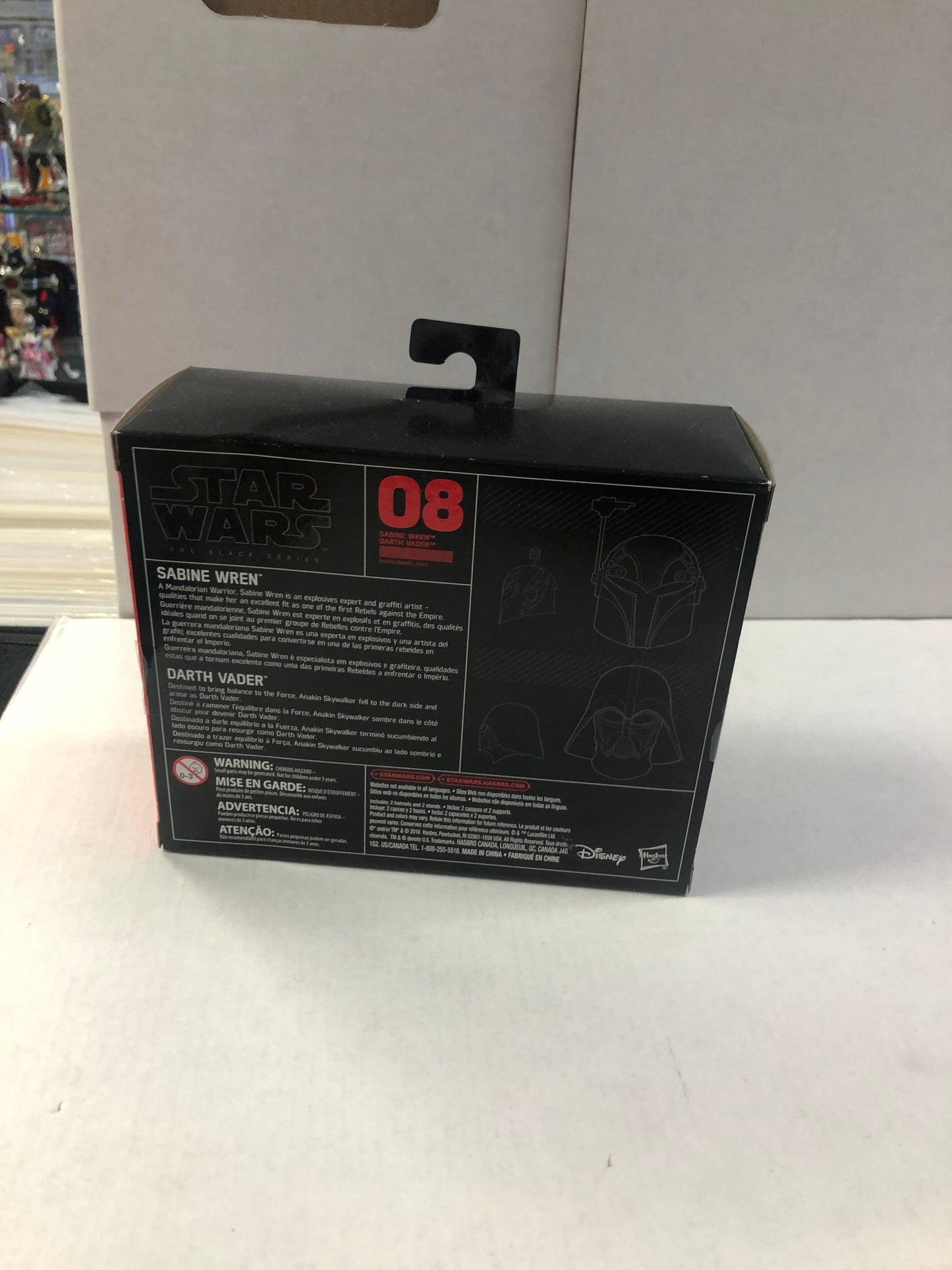 STAR WARS THE BLACK SERIES SABINE WREN/DARTH VADER HELMETS DECENT CONDITION