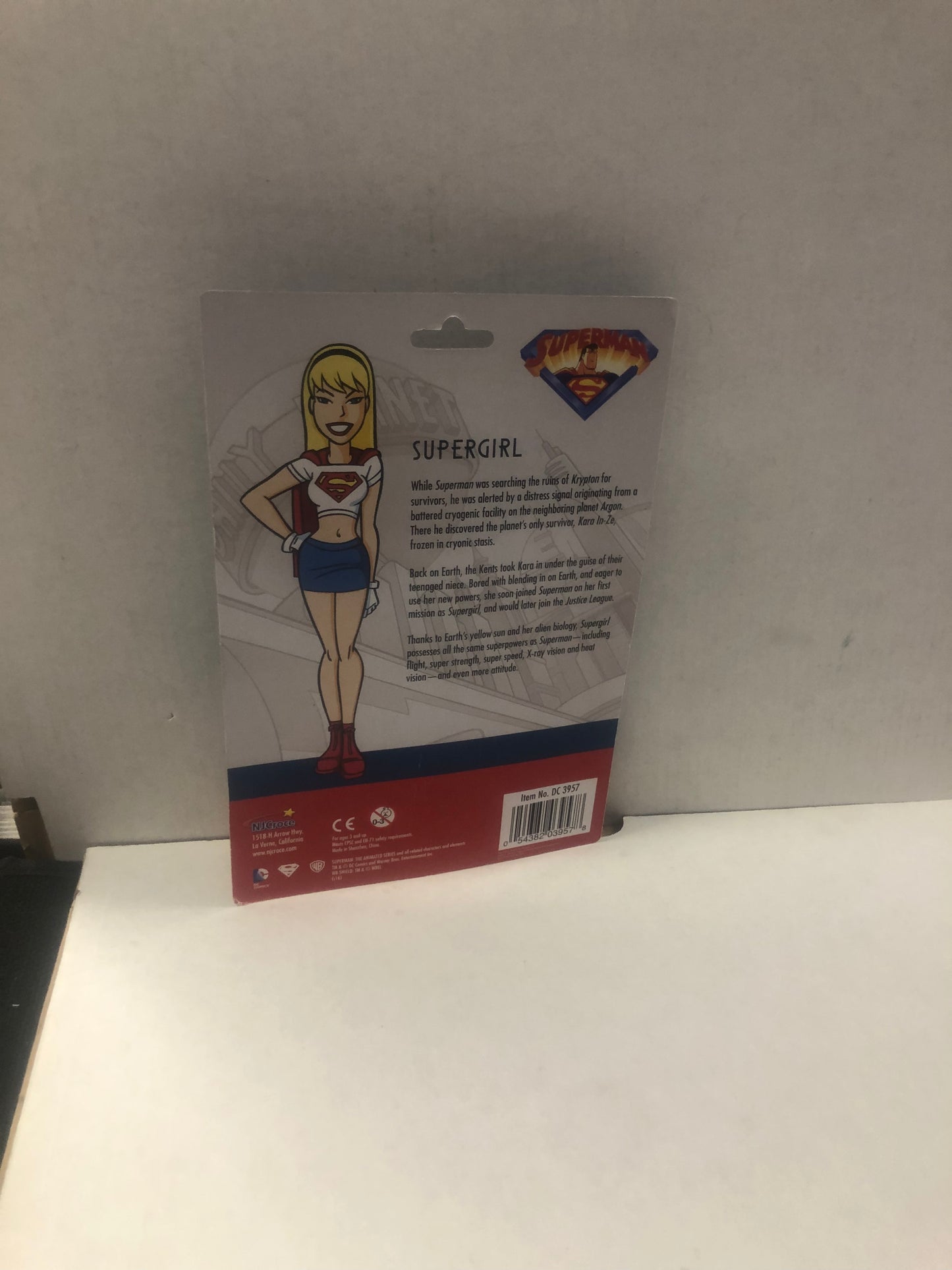 SUPERMAN THE ANIMATED SERIES SUPERGIRL BENDABLE FIGURE EXCELLENT CONDITION