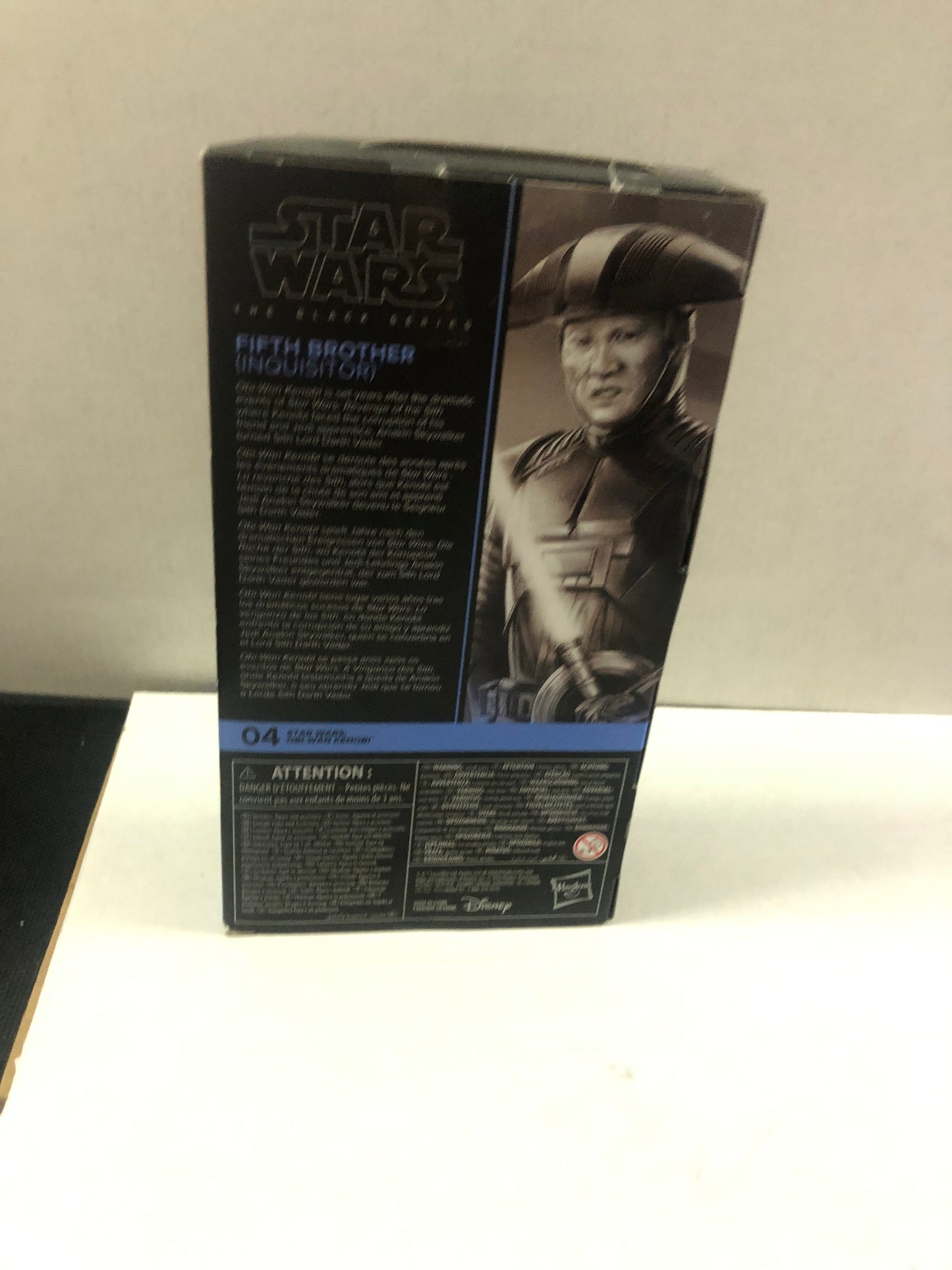STAR WARS THE BLACK SERIES STAR WARS OBI-WAN KENOBI FIFTH BROTHER INQUISITOR GOOD CONDITION PLASTIC LOOSE ON FRONT OF BOX