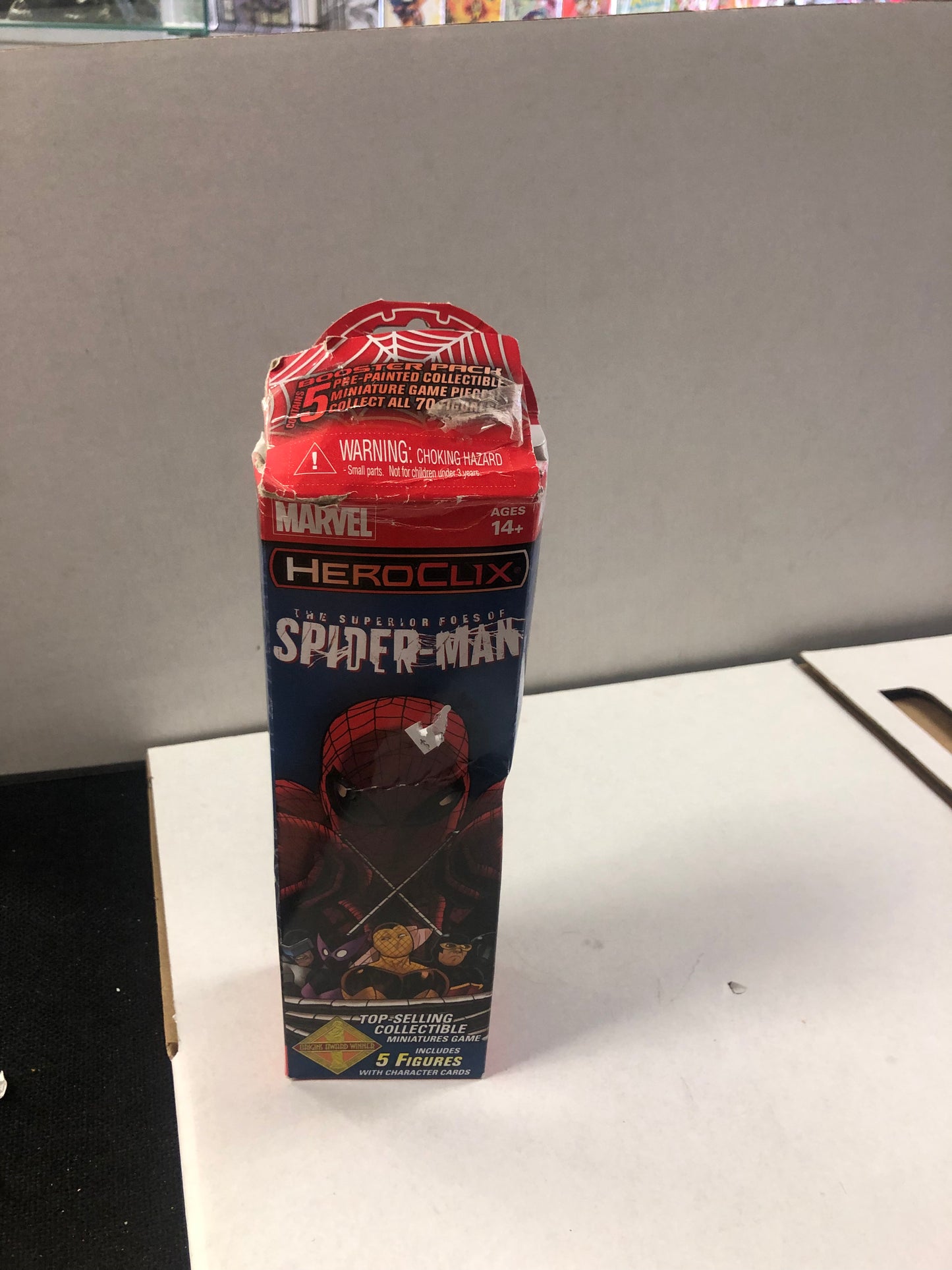 MARVEL THE SUPERIOR FOES OF SPIDER-MAN 5 PACK HEROCLIX FINE CONDITION BOX OPEN AND TORN