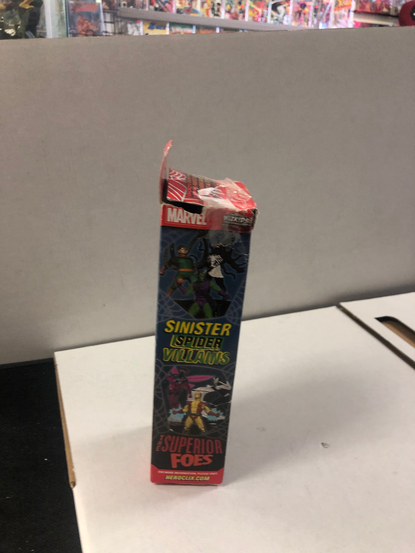 MARVEL THE SUPERIOR FOES OF SPIDER-MAN 5 PACK HEROCLIX POOR CONDITION BOX OPEN AND TORN
