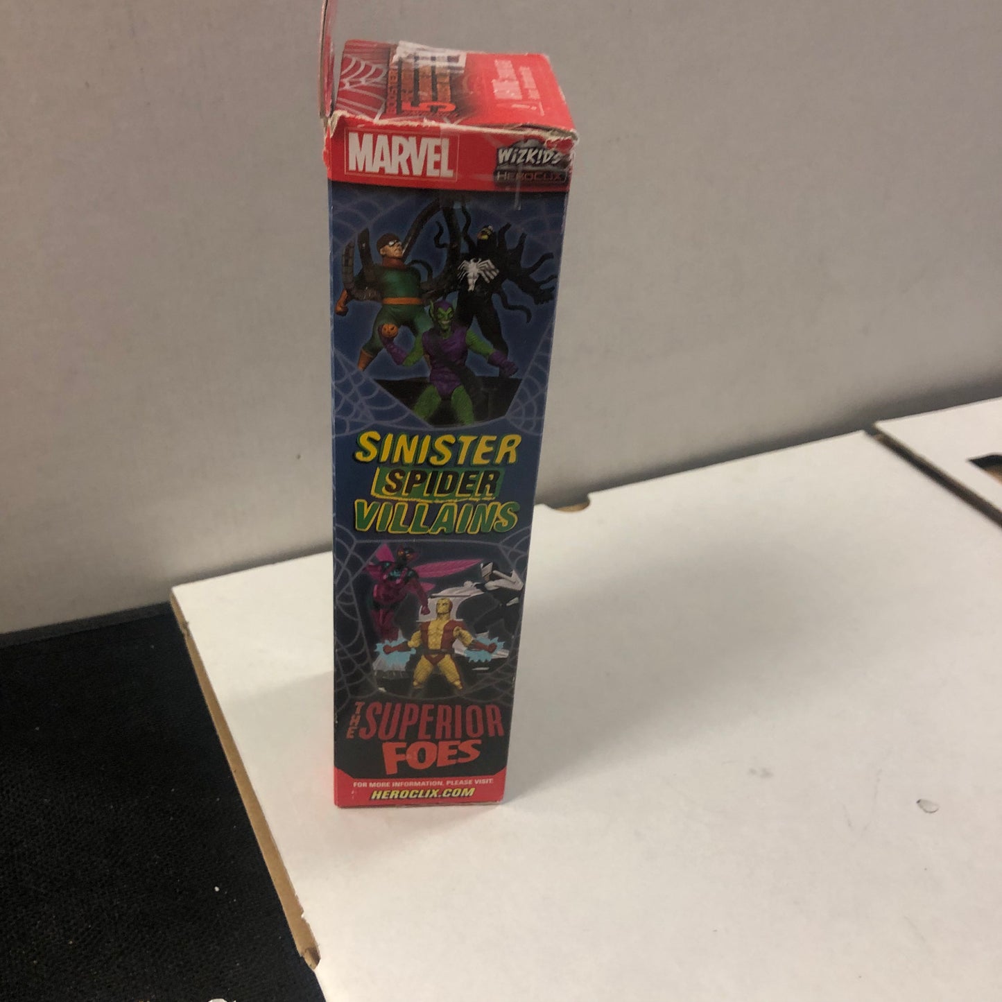 MARVEL THE SUPERIOR FOES OF SPIDER-MAN 5 PACK HEROCLIX DECENT CONDITION BOX OPEN AND TORN