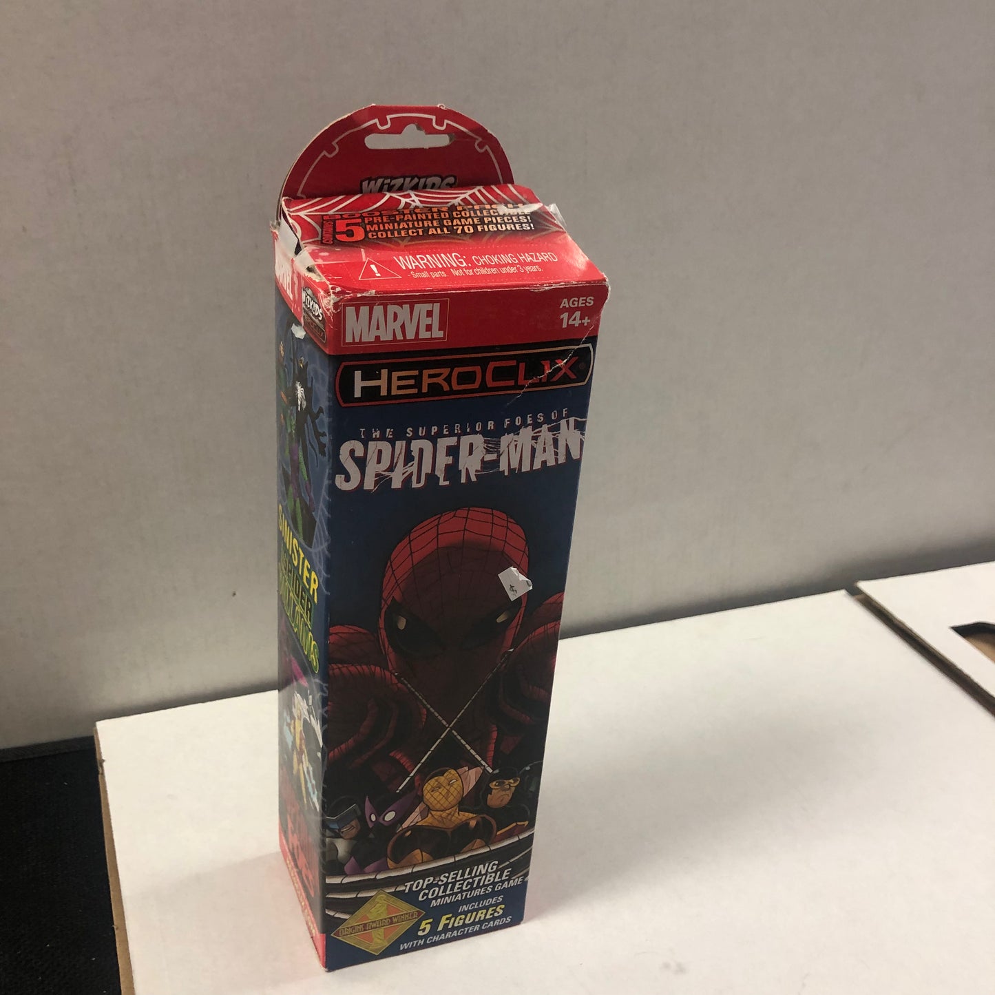 MARVEL THE SUPERIOR FOES OF SPIDER-MAN 5 PACK HEROCLIX GOOD CONDITION BOX OPEN AND TORN