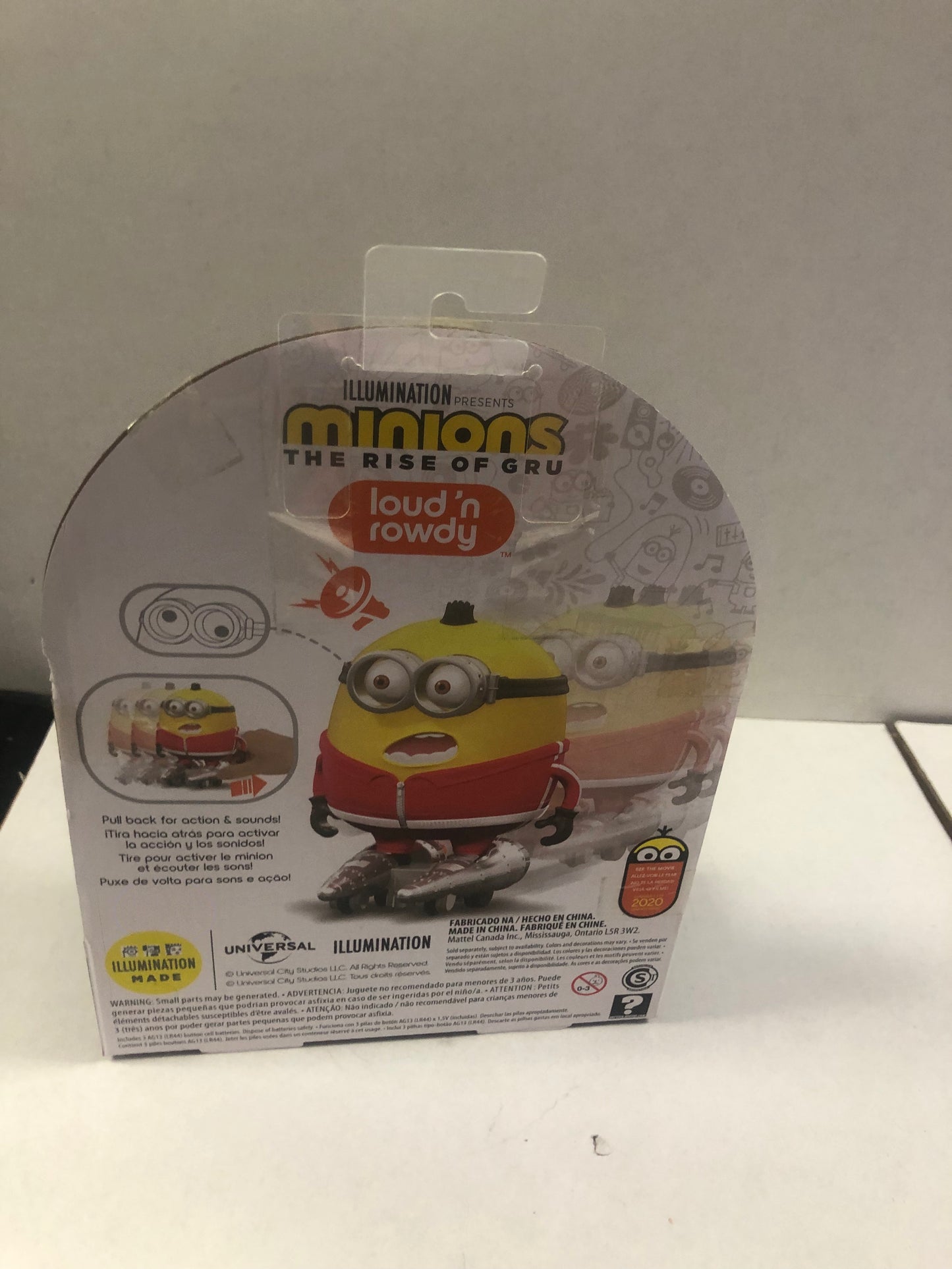 MATTEL MINIONS RISE OF GRU LOUD N ROWDY OTTO EXCELLENT CONDITION