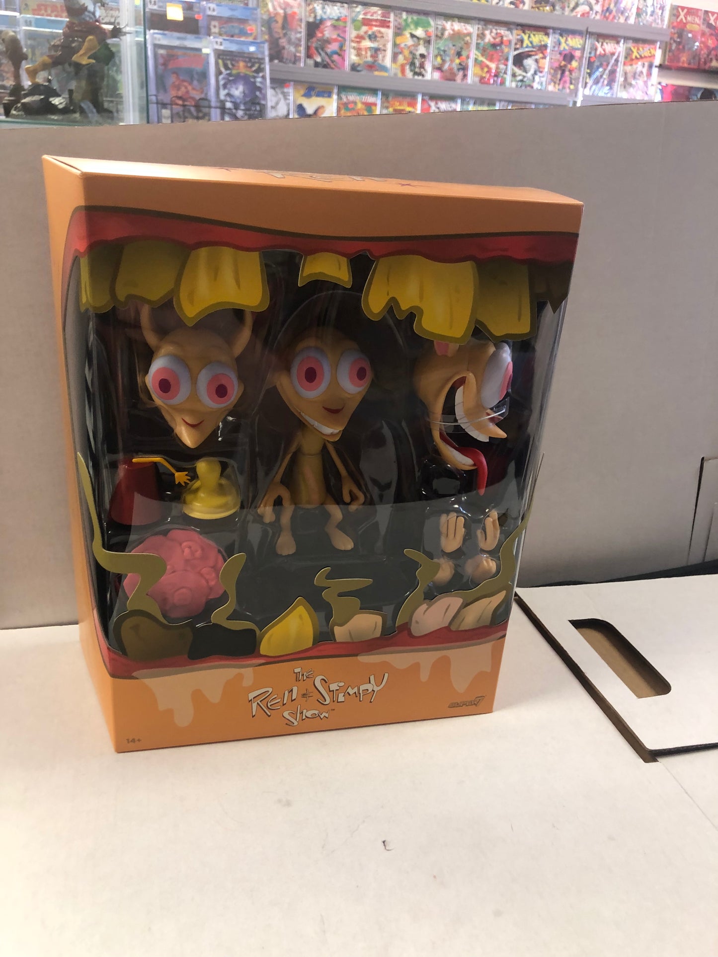 SUPER 7 REN AND STIMPY SHOW REN ACTION FIGURE EXCELLENT CONDITION