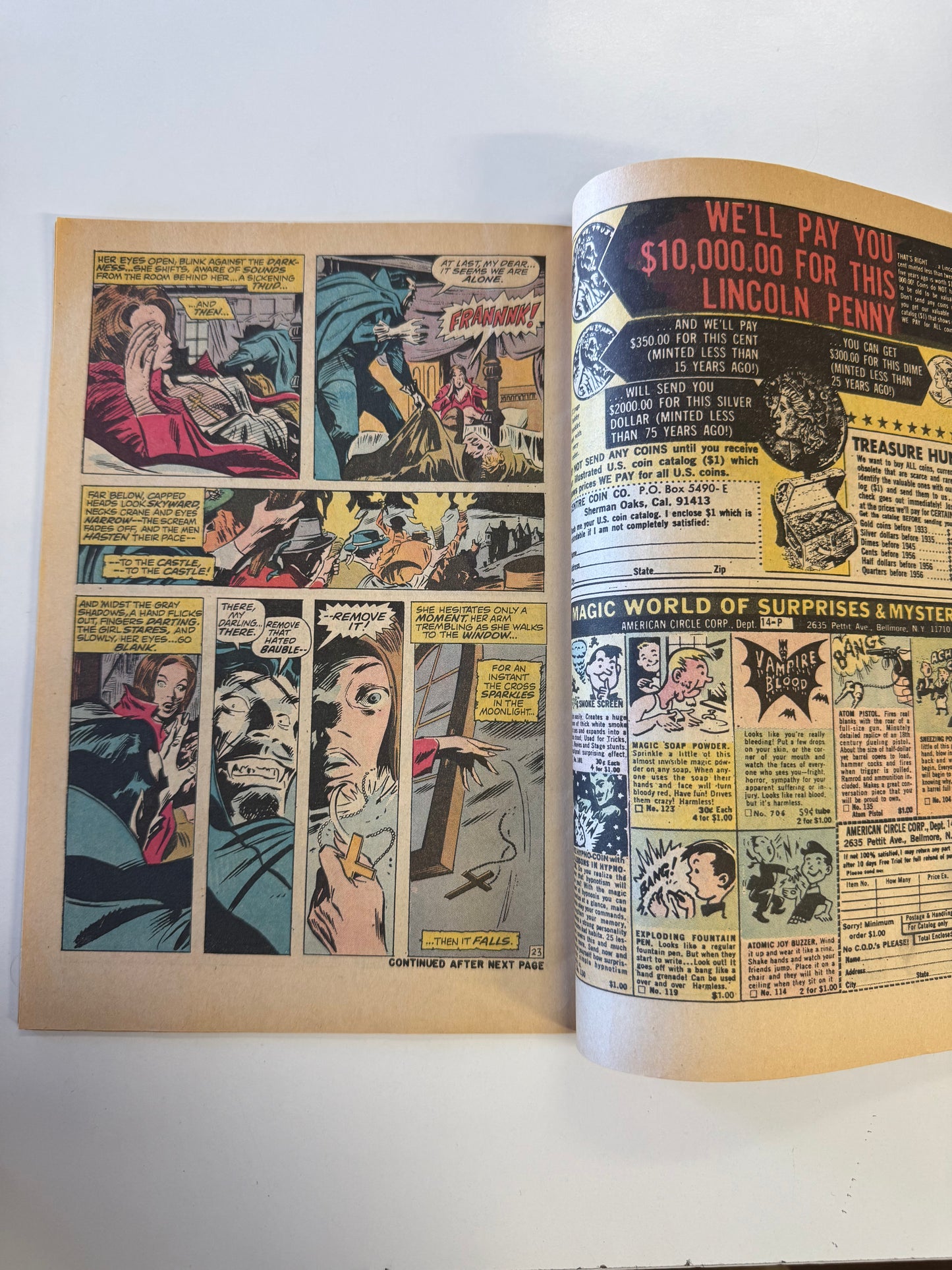 MARVEL COMICS THE TOMB OF DRACULA #1 key comic 1st app