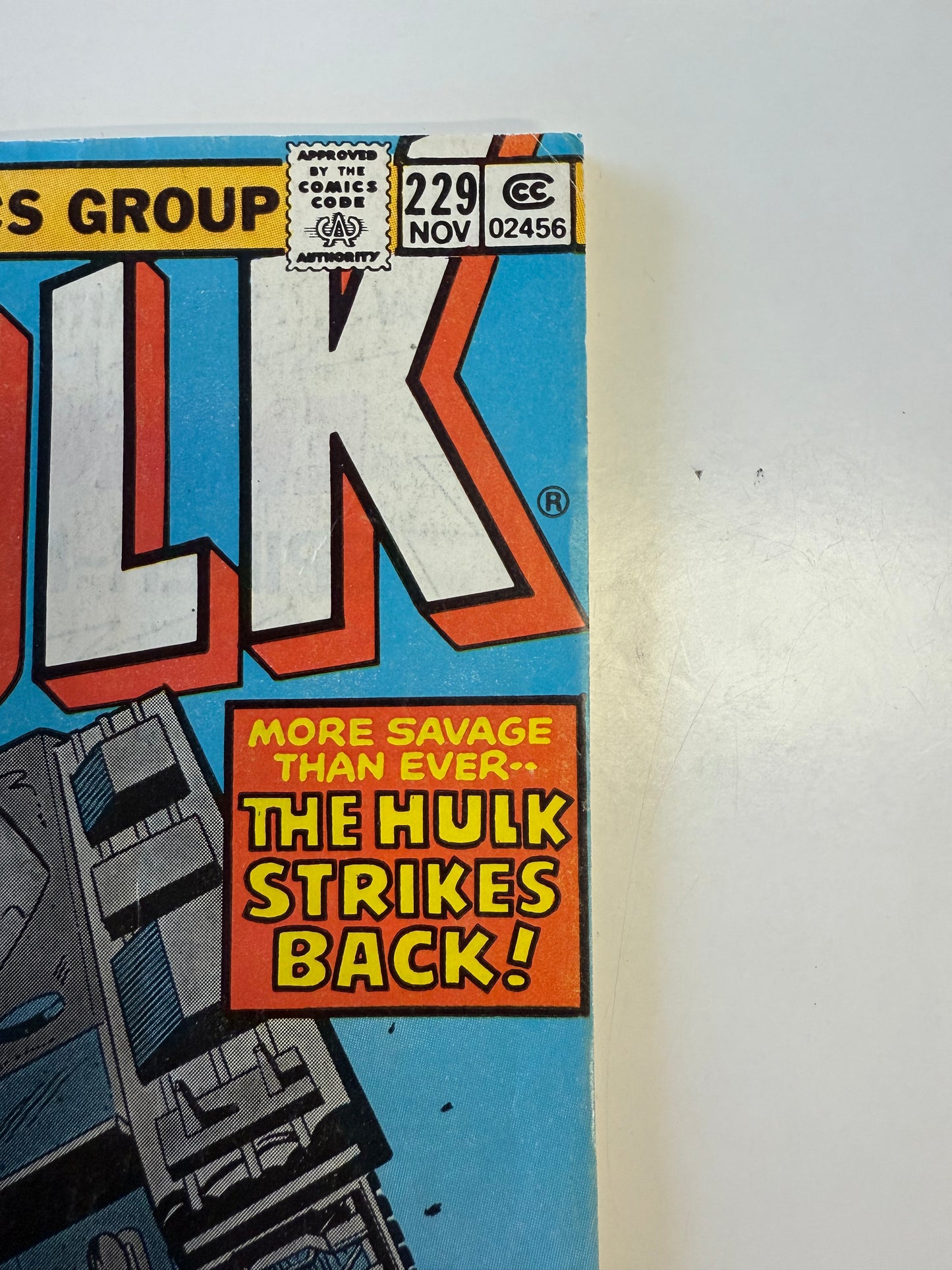 MARVEL COMICS INCREDIBLE HULK #229 the hulk strikes back 1978