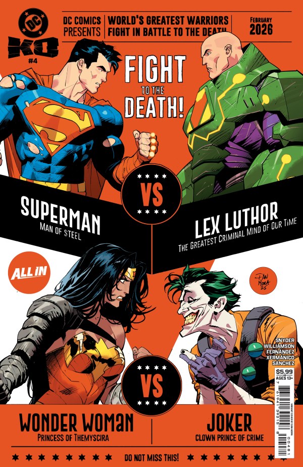 DC COMICS DC K.O. #4 (OF 5) CVR G DAN MORA BRACKET CARD STOCK VAR
