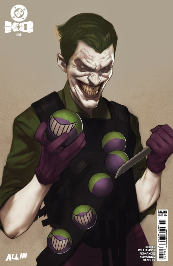 DC COMICS DC K.O. #4 (OF 5) CVR H BEN OLIVER FACE-OFF CARD STOCK VAR