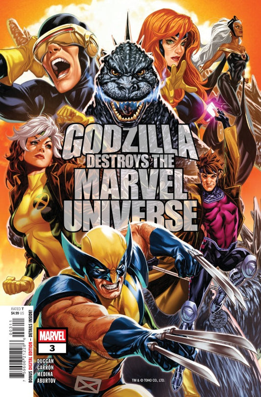 MARVEL COMICS GODZILLA DESTROYS THE MARVEL UNIVERSE #3
