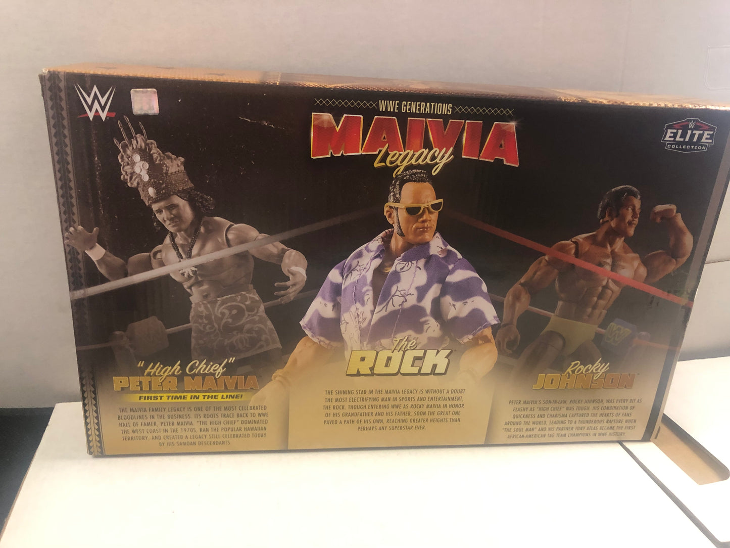 MATTEL WWE GENERATIONS MAIVIA LEGACY 3 PACK GREAT CONDITION