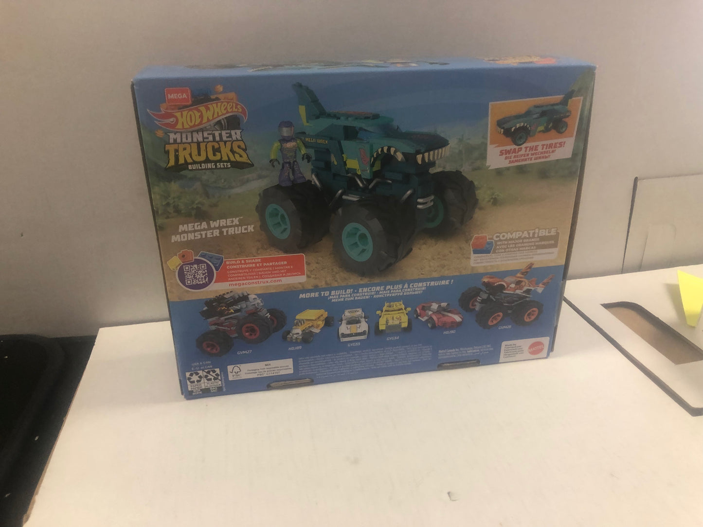 MATTEL MEGA HOT WHEELS MONSTER TRUCKS BUILDING SETS GREAT CONDITION