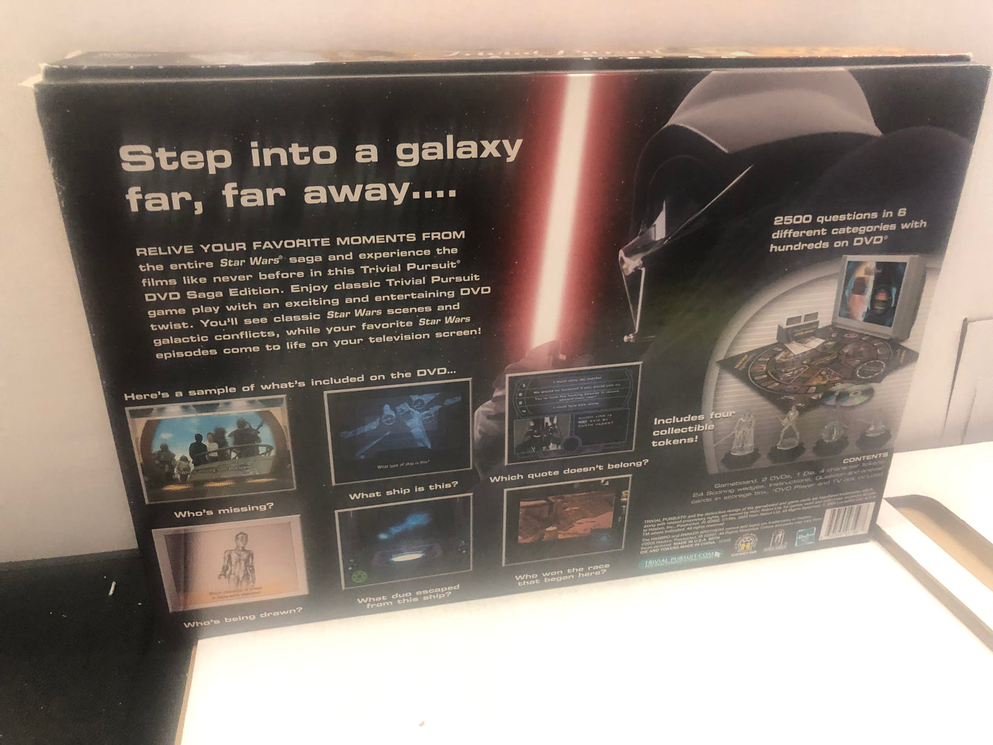 PARKER BROTHERS TRIVIAL PURSUIT DVD STAR WARS SAGA MISSING DVDS POOR CONDITION