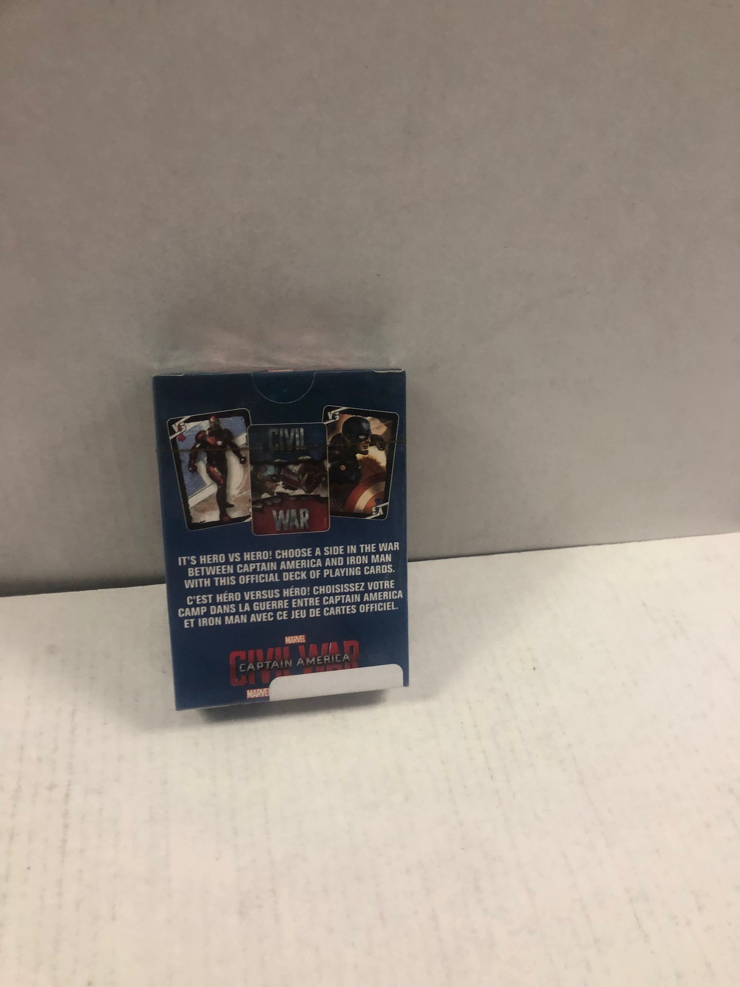 MARVEL COMICS CAPTAIN AMERICA CIVIL WAR PLAYING CARDS GREAT CONDITION