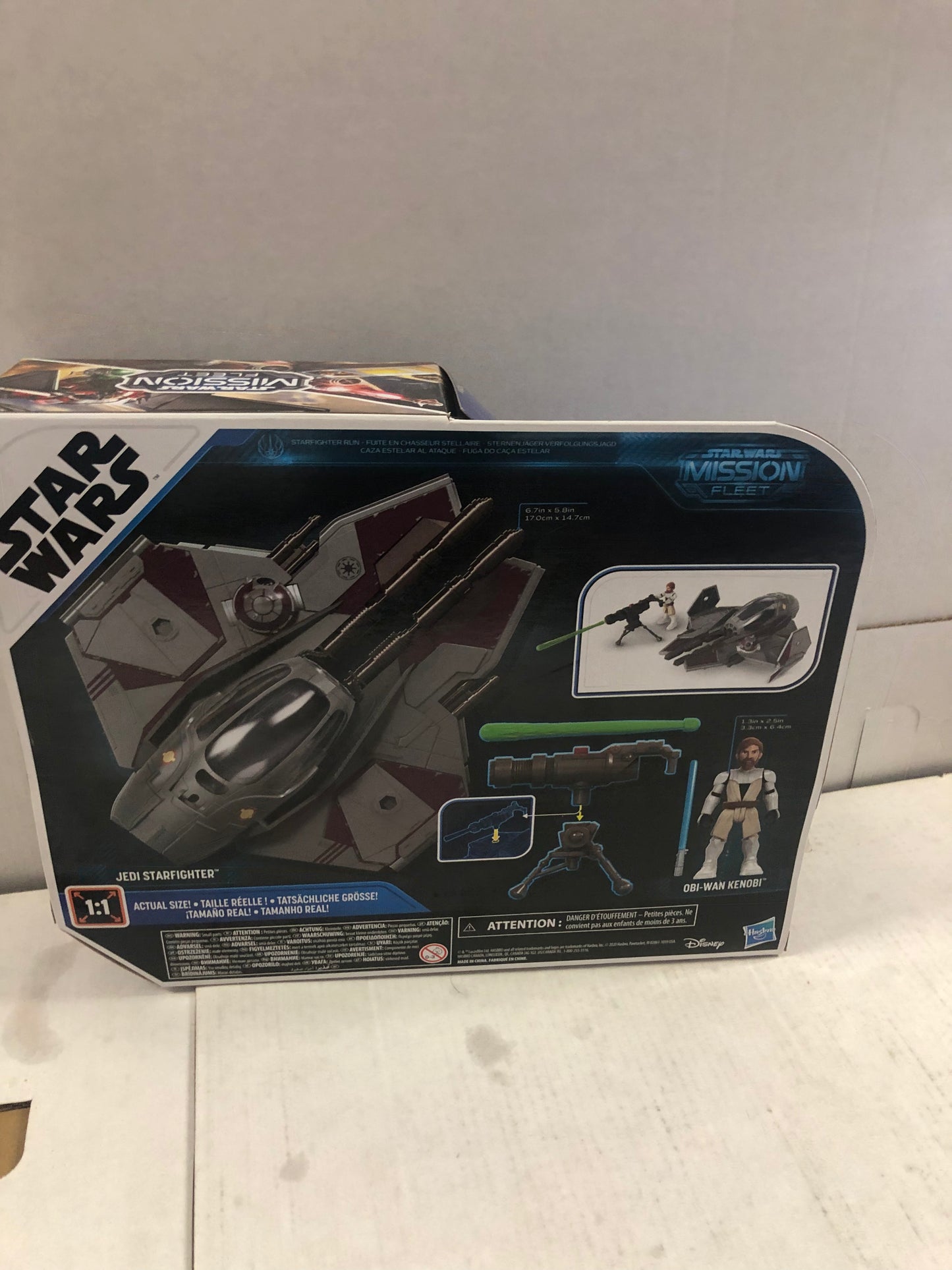 STAR WAS MISSION FLEET OBI-WAN KENOBI JEDI STARFIGHTER EXCELLENT CONDITION