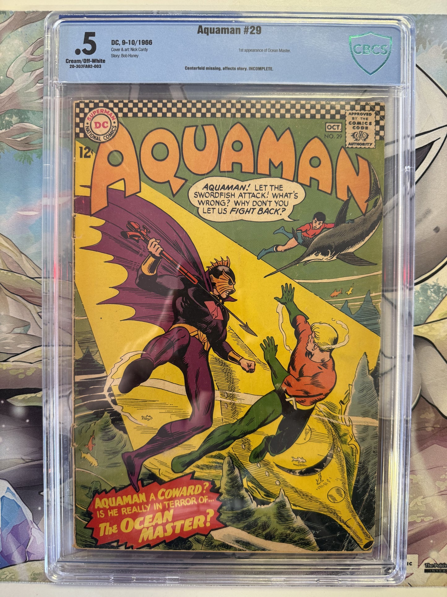 AQUAMAN #29 CBCS 0.5 (1966, DC SILVER AGE KEY & 1st APPEARANCE OF OCEAN MASTER!)