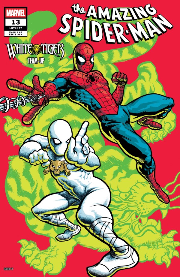 MARVEL COMICS AMAZING SPIDER-MAN #13 GONZO WHITE TIGER TEAM UP COVER