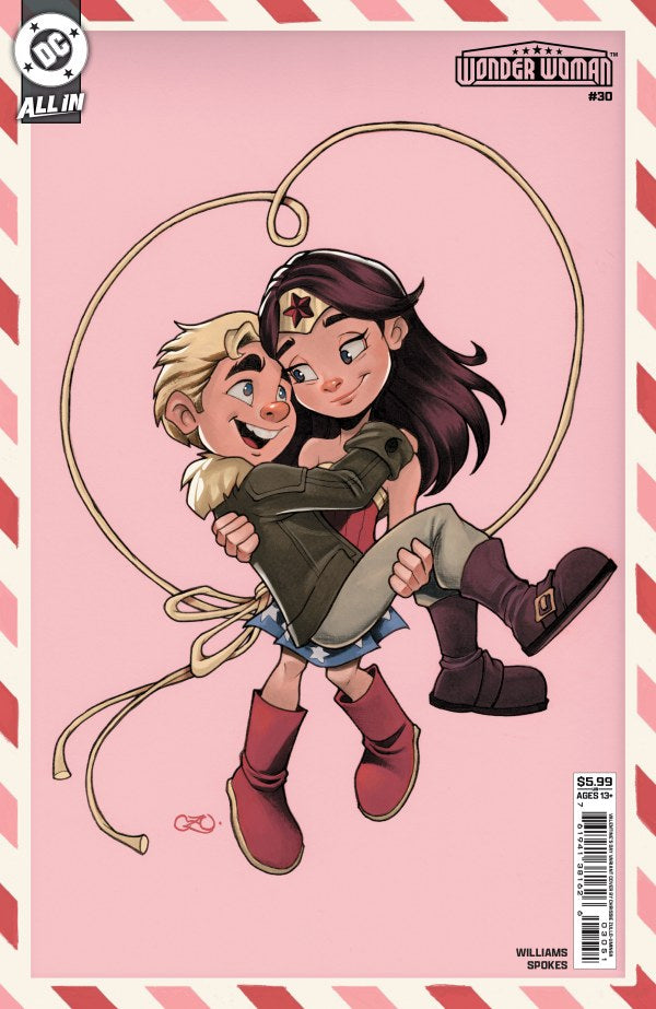 DC COMICS WONDER WOMAN #30 CVR E CHRISSIE ZULLO VALENTINES DAY CARD STOCK VAR