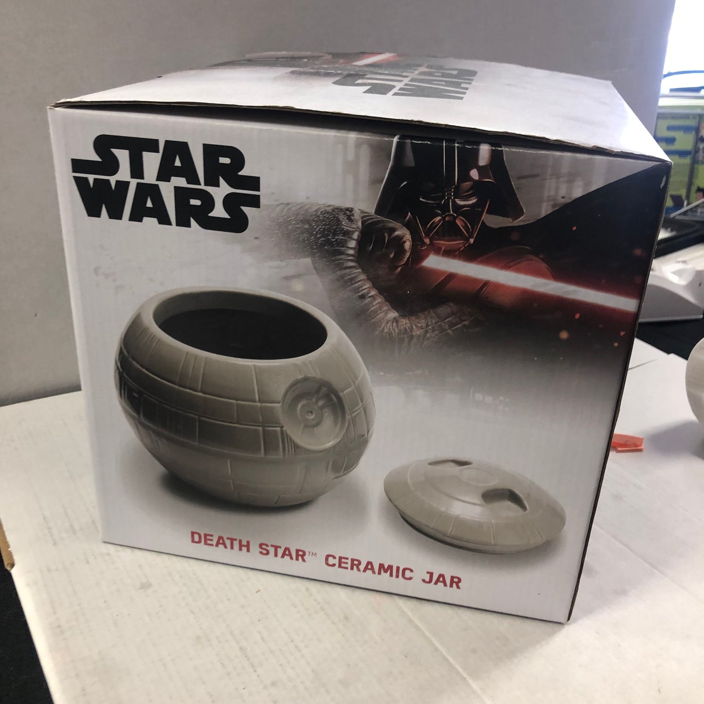 STAR WARS DEATH STAR CERAMIC JAR