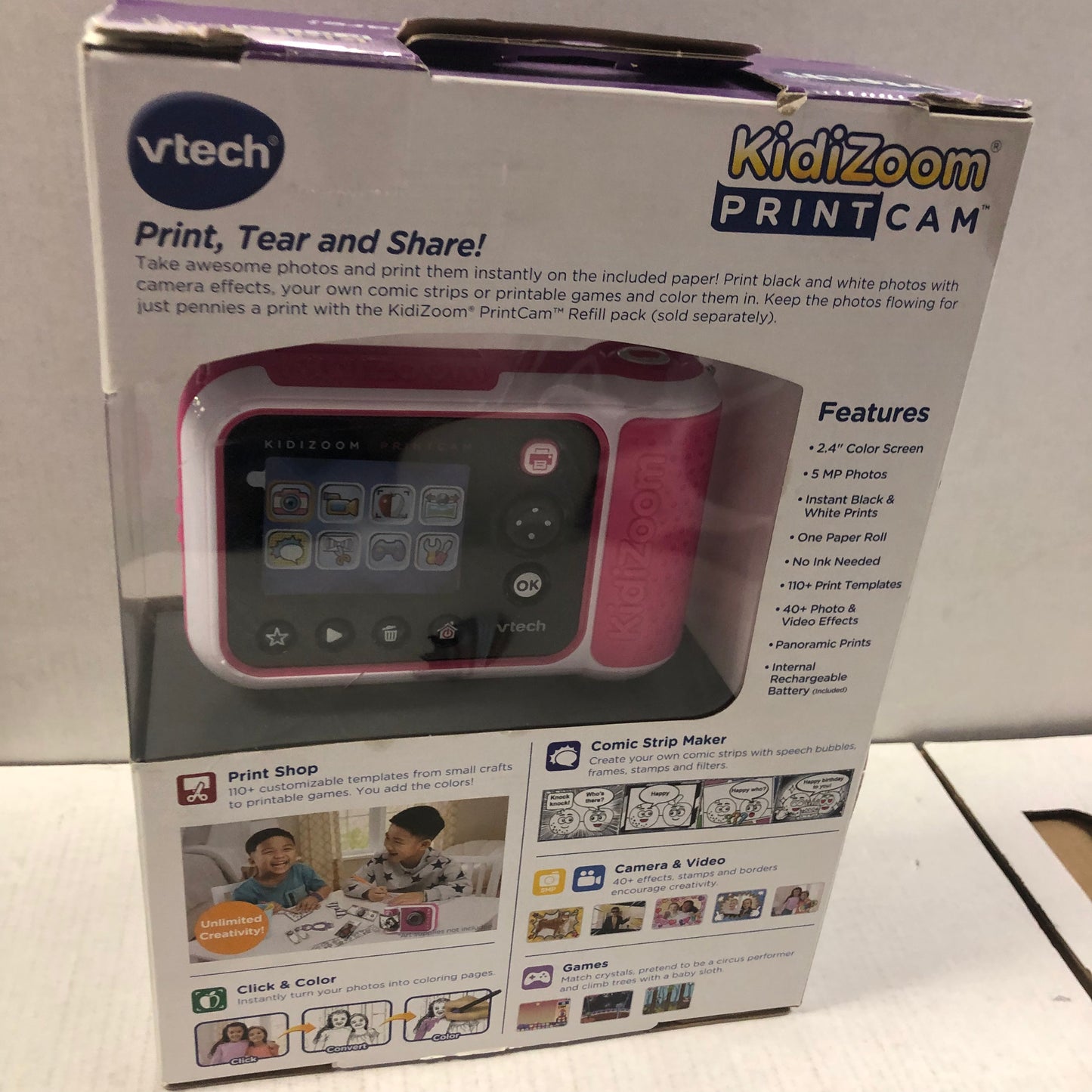 KIDIZOOM PINK PRINT CAM