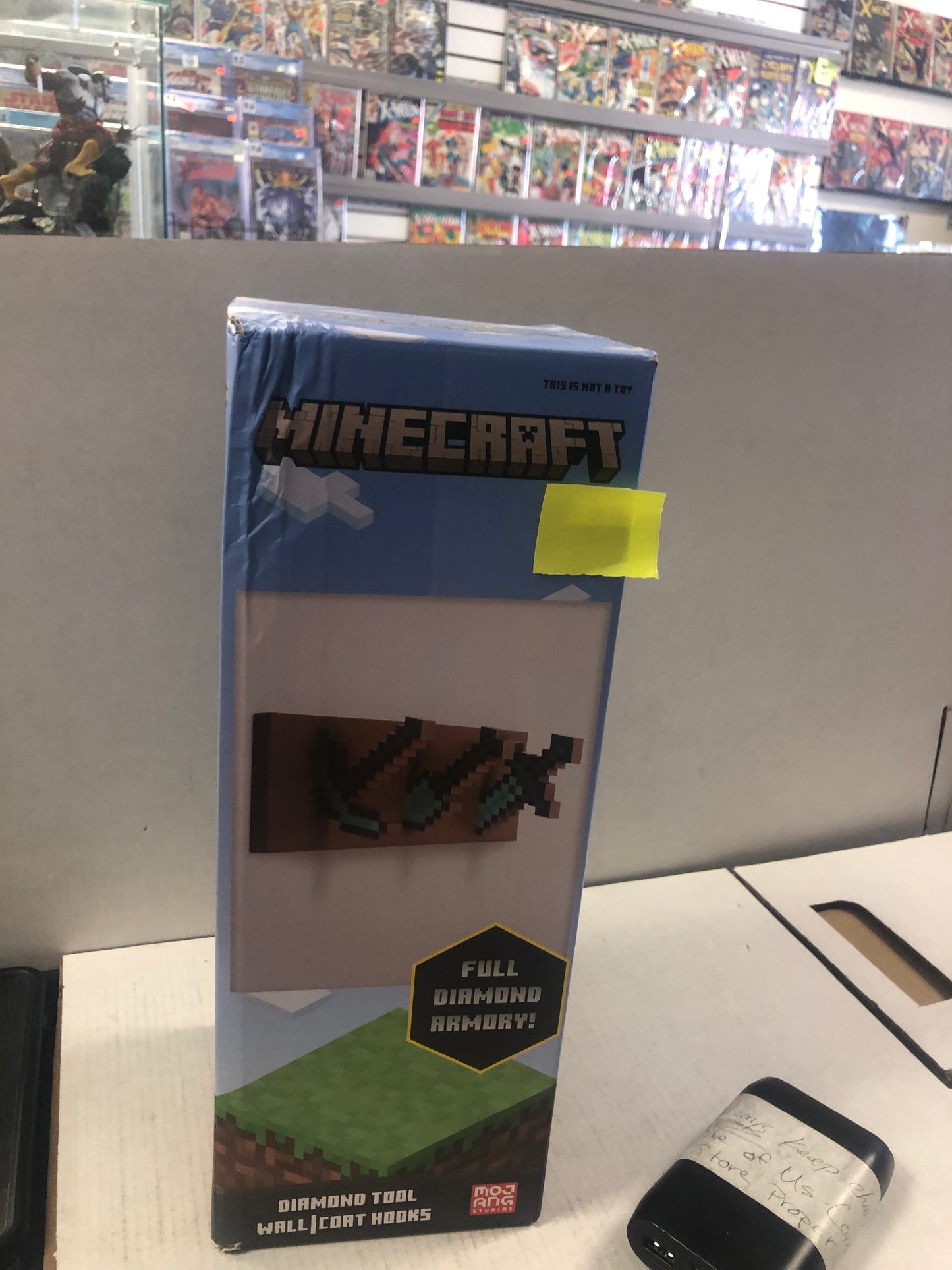 MINECRAFT DIAMOND TOOL WALL/COAT HOOKS