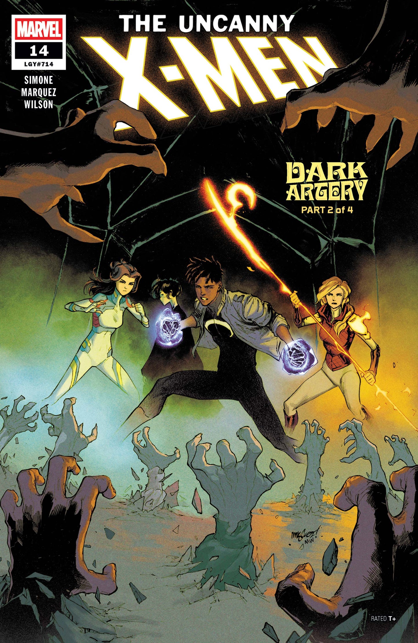 MARVEL COMICS UNCANNY X-MEN #14 DARK ARTERY 2-4 1025