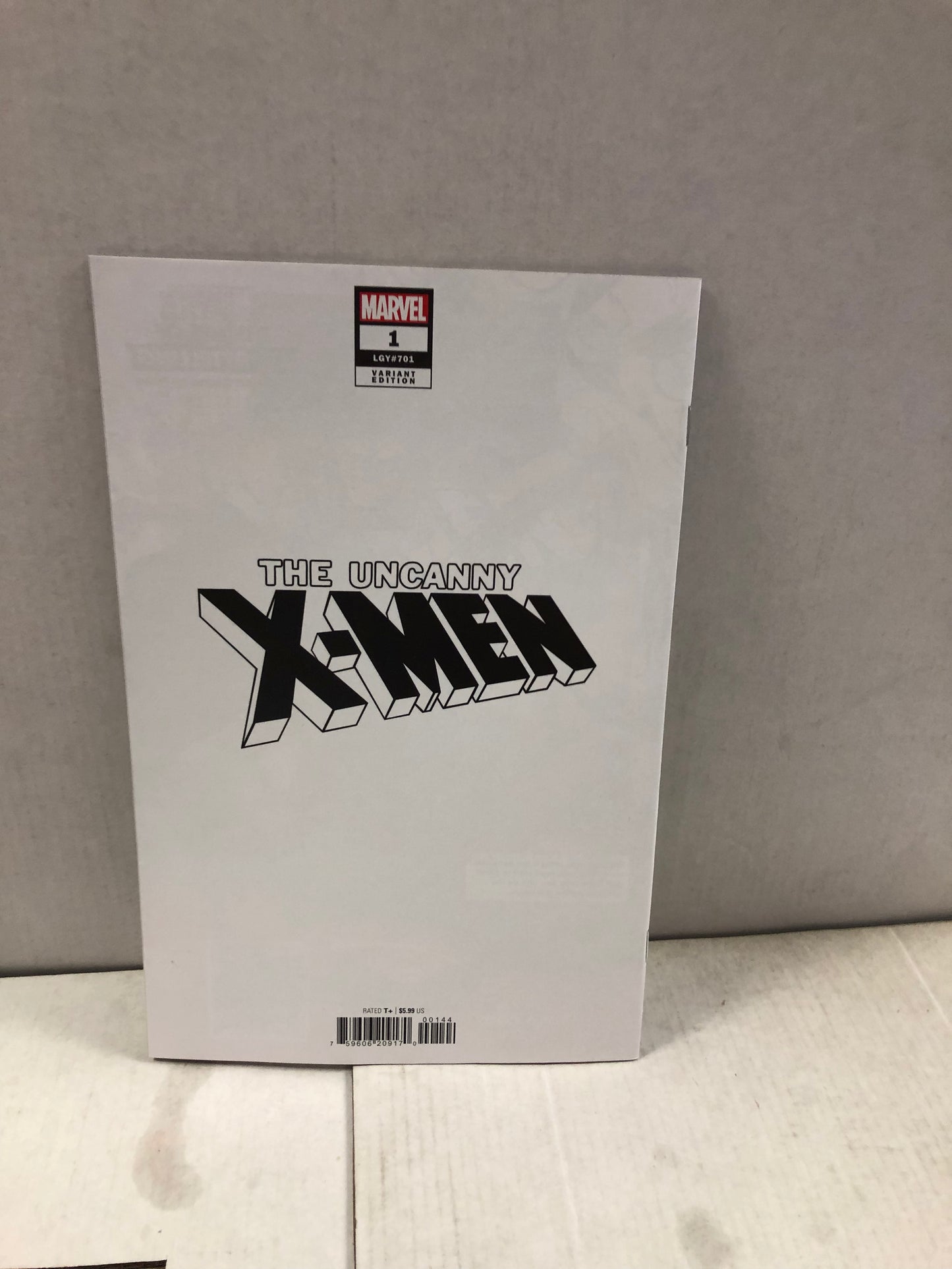 MARVEL COMICS UNCANNY X-MEN 1 BLANK VARIANT