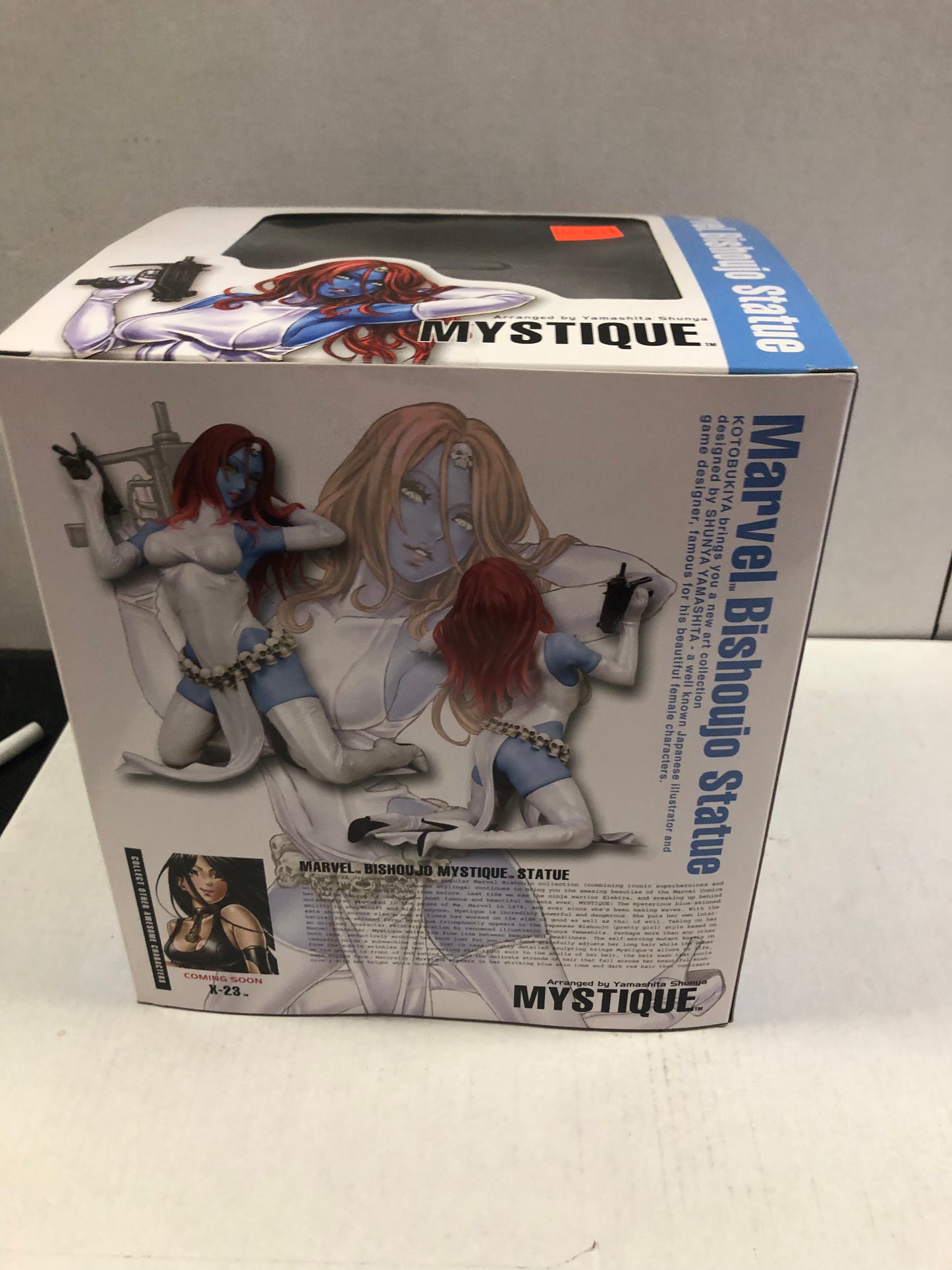 MARVEL BISHOUJO STATUE MYSTIQUE COMES WITH BOX EXCELLENT CONDITION