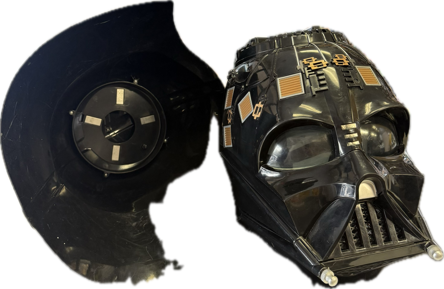 DISNEY STAR WARS DARTH VADER FULL SIZE HELMET (wearable!) GREAT SHAPE