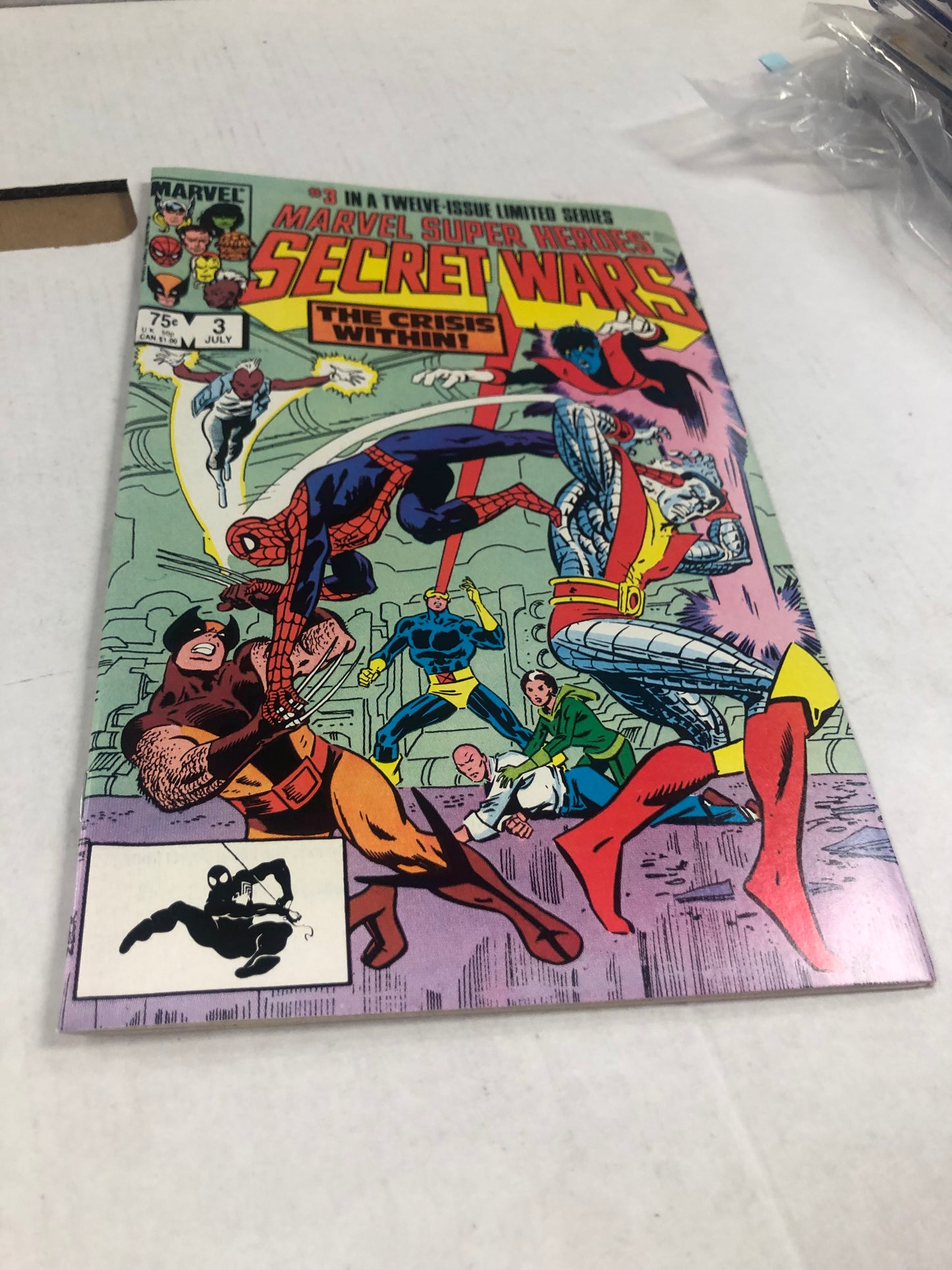 MARVEL COMICS MARVEL SUPERHEROES SECRET WARS 3 (1984) 1ST APPEARANCE OF VOLCANA/ 1ST APPEARANCE OF THE 2ND TITANIA MARY MCPHERRAN VF/ VF+ WP
