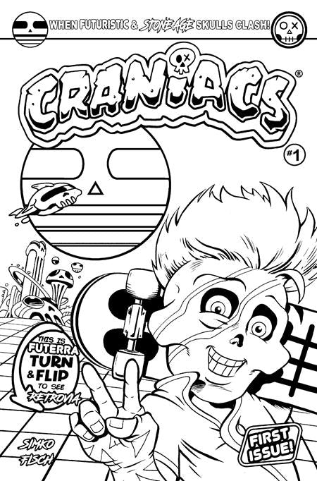 TITAN COMICS CRANIAC #1 COLORING BOOK CVR C