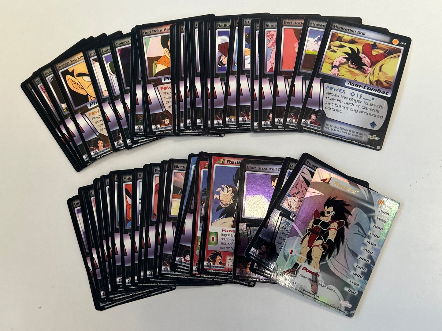 DRAGONBALL Z COLLECTIBLE CARD GAME SAIYAN SAGA SERIES VILLAIN STARTER DECK OPEN BOX ( MAY BE INCOMPLETE)