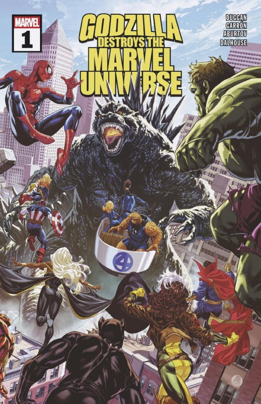 MARVEL COMICS GODZILLA DESTROYS THE MARVEL UNIVERSE