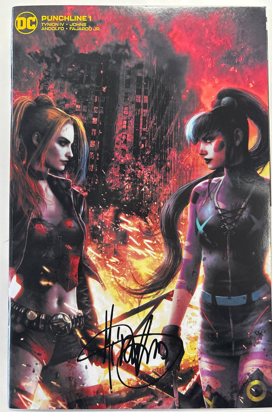DC PUNCHLINE #1 SIGNED BY MIRKA ANDOLFO WITH CERTIFICATE OF AUTHENTICITY