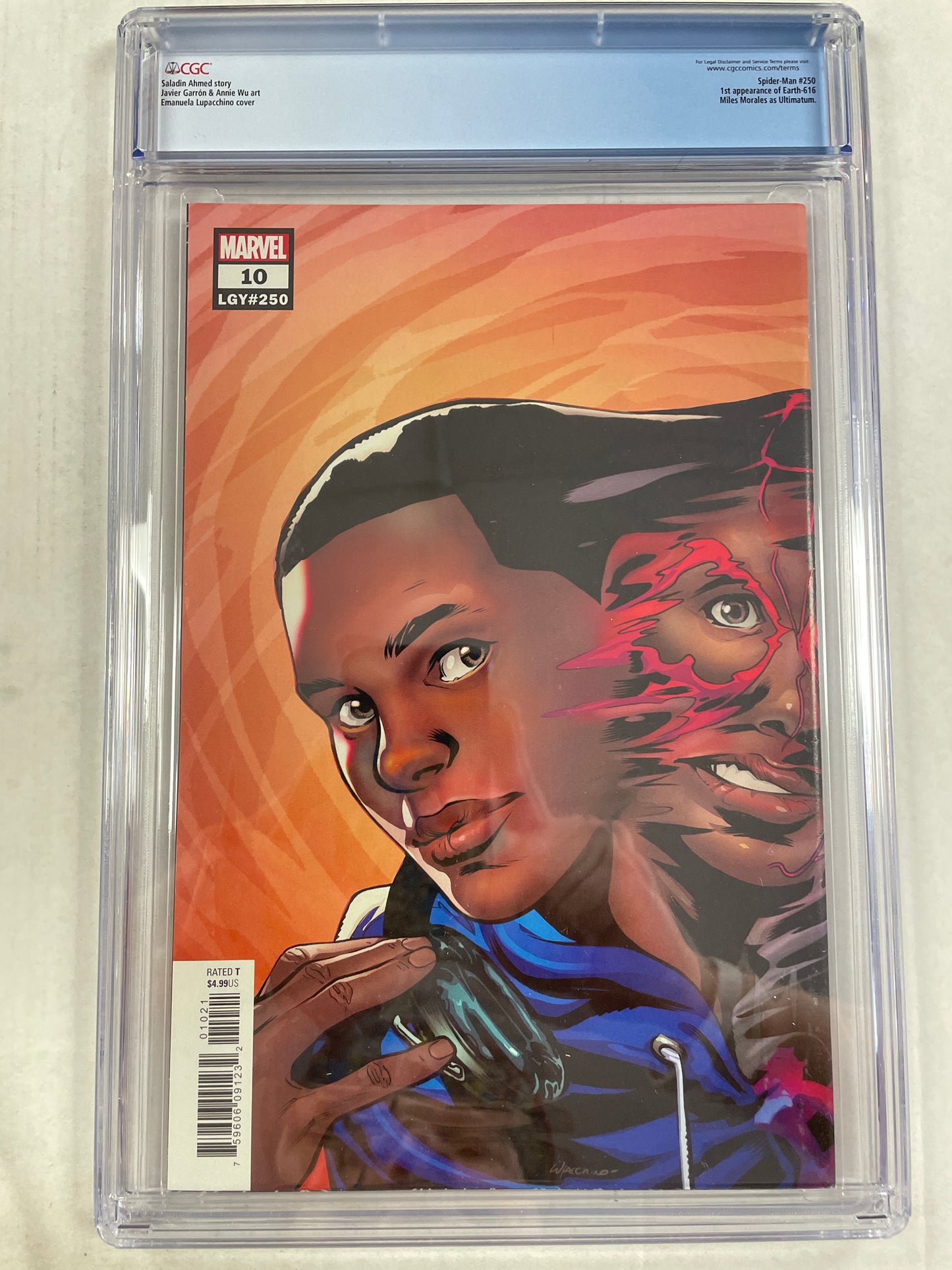 MILES MORALES: SPIDER-MAN #10 CGC 9.6 (2019, KEY 1st APPEARANCE OF MILES AS ULTIMATUM!)