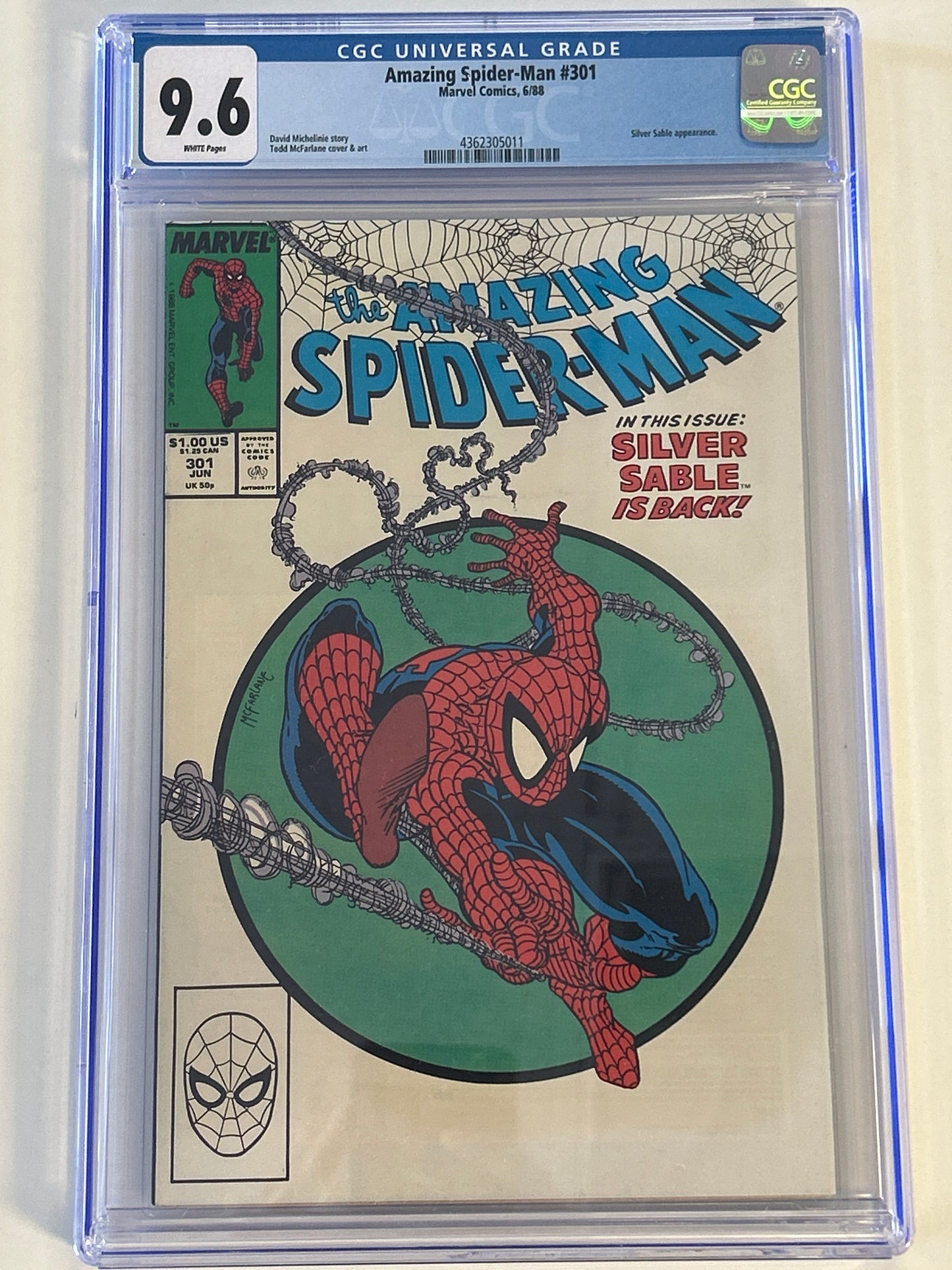 MARVEL COMICS AMAZING SPIDER-MAN #301 CGC 9.6