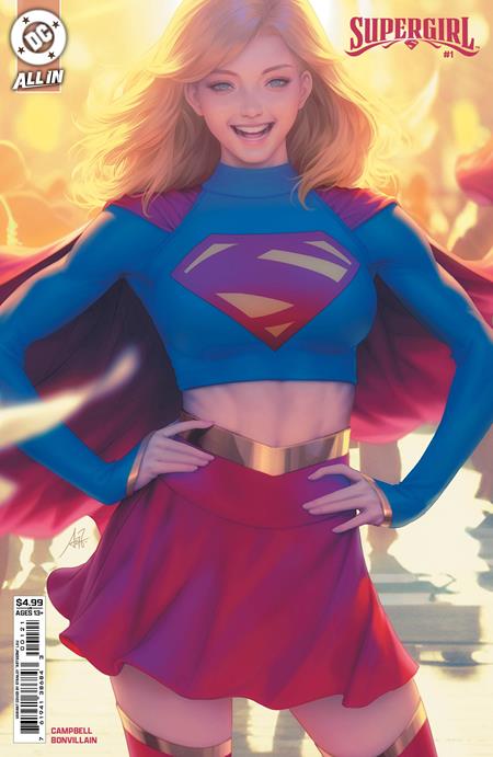 DC COMICS SUPERGIRL #1 CVR B STANLEY ARTGERM LAU CARD STOCK VAR
