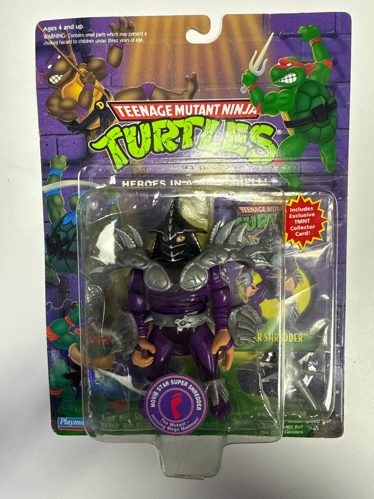 TEENAGE MUTANT NINJA TURTLES PLAYMATES MOVIE STAR SUPER SHREDDER
