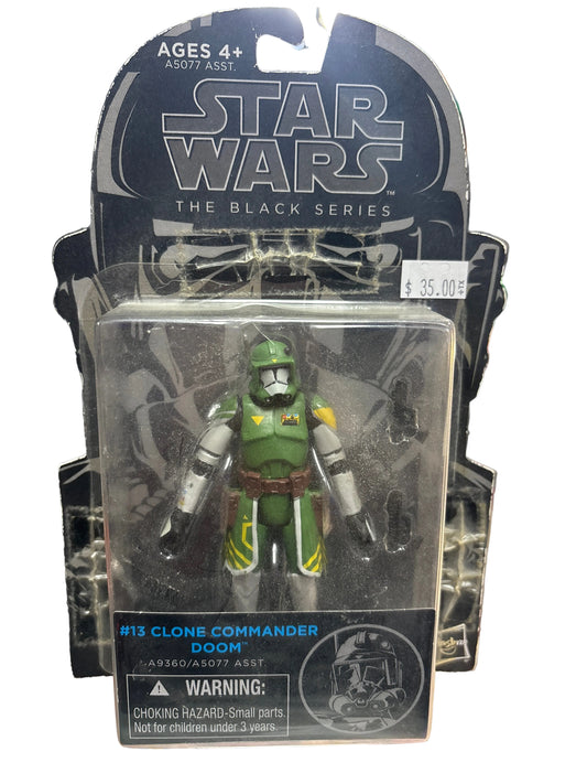 HASBRO STAR WARS THE BLACK SERIES #13 CLONE COMMANDER DOOM ACTION FIGURE