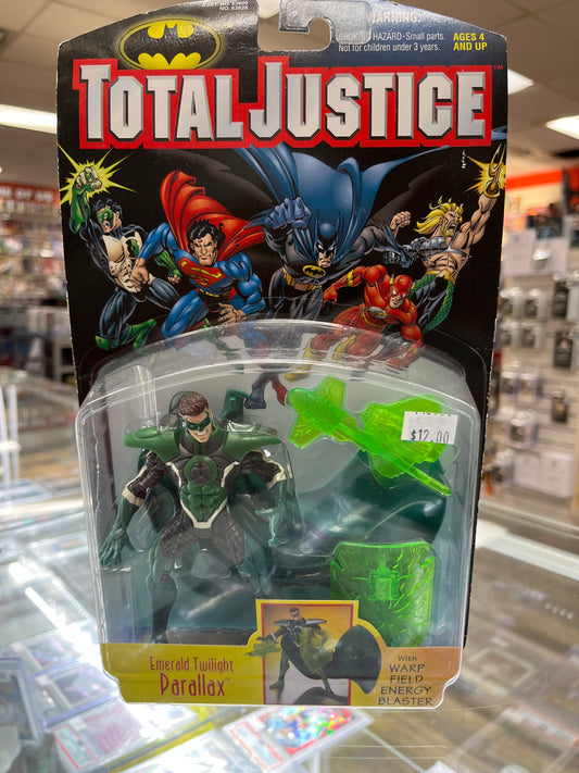 DC TOTAL JUSTICE EMERALD TWILIGHT PARALLAX ACTION FIGURE