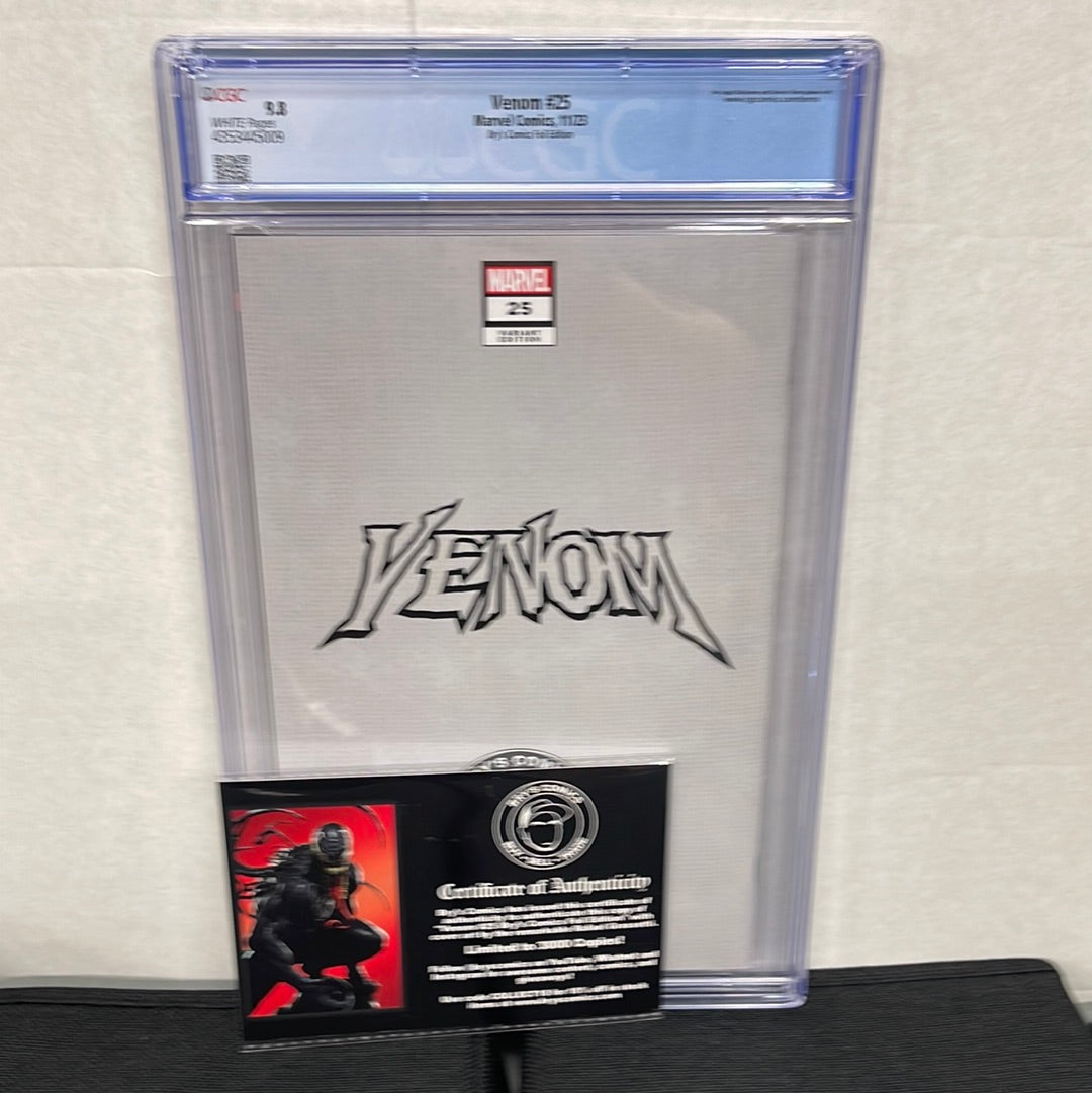 MARVEL COMICS VENOM #25 CGC 9.8 BRY’S FOIL VARIANT