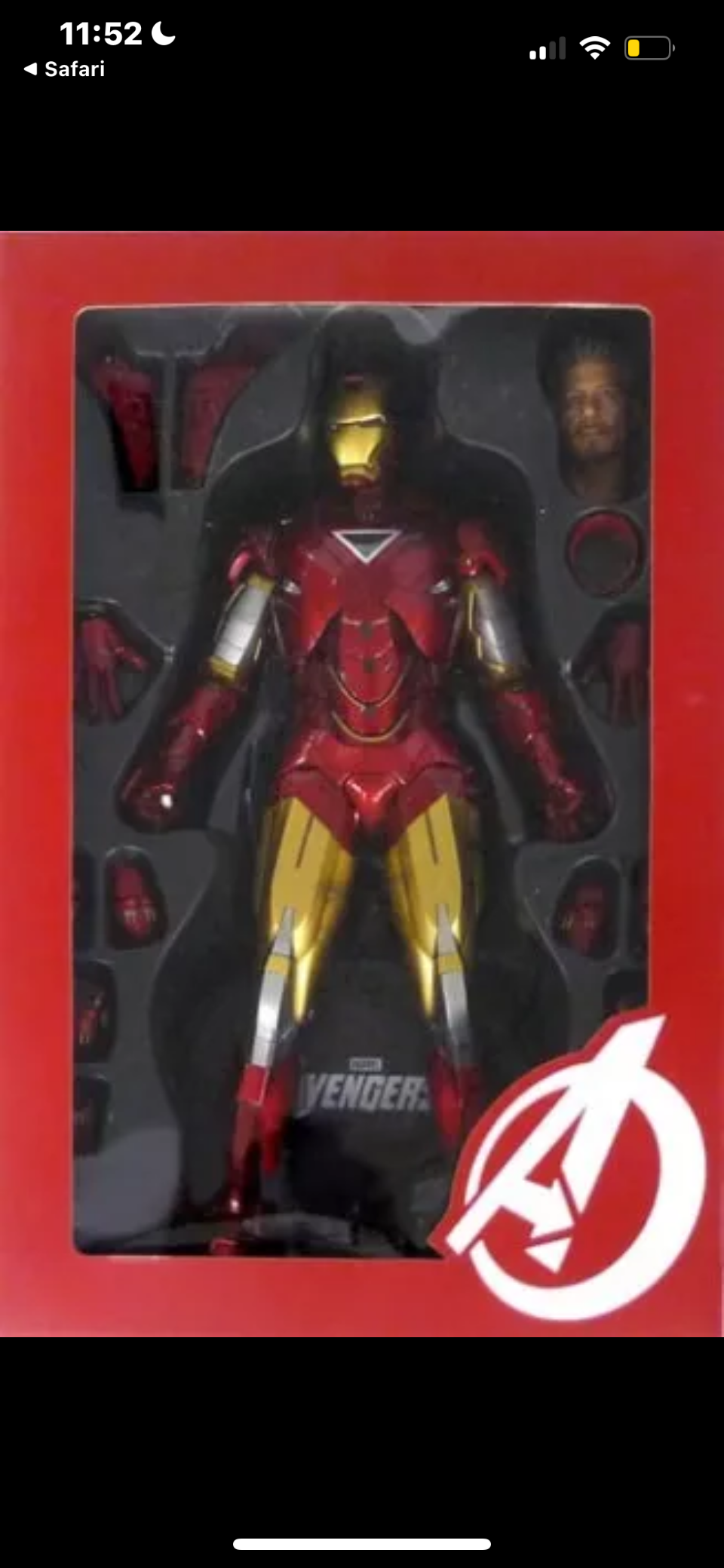 Hot Toys Marvel Avengers Ironman Mark VI collectible figure