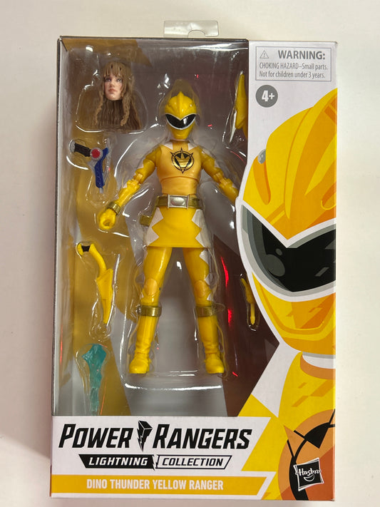 HASBRO POWER RANGERS LIGHTING COLLECTION DINO THUNDER YELLOW RANGER NEW IN GOOD CONDITION BOX