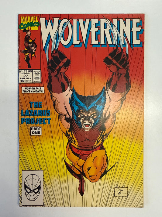 MARVEL COMICS WOLVERINE #27 VOL.2 1990 VG