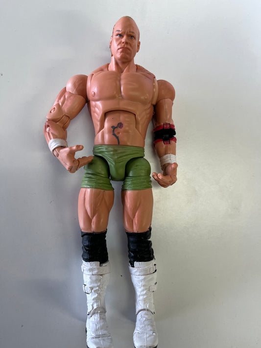 ELITE KIP JAMES SERIES 10 GREEN TOYBIZ WRESTLING