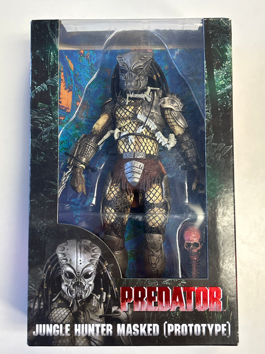 NECA PREDATOR JUNGLE HUNTER MASKED [PROTOTYPE] FIGURE SEALED IN GOOD CONDITION BOX